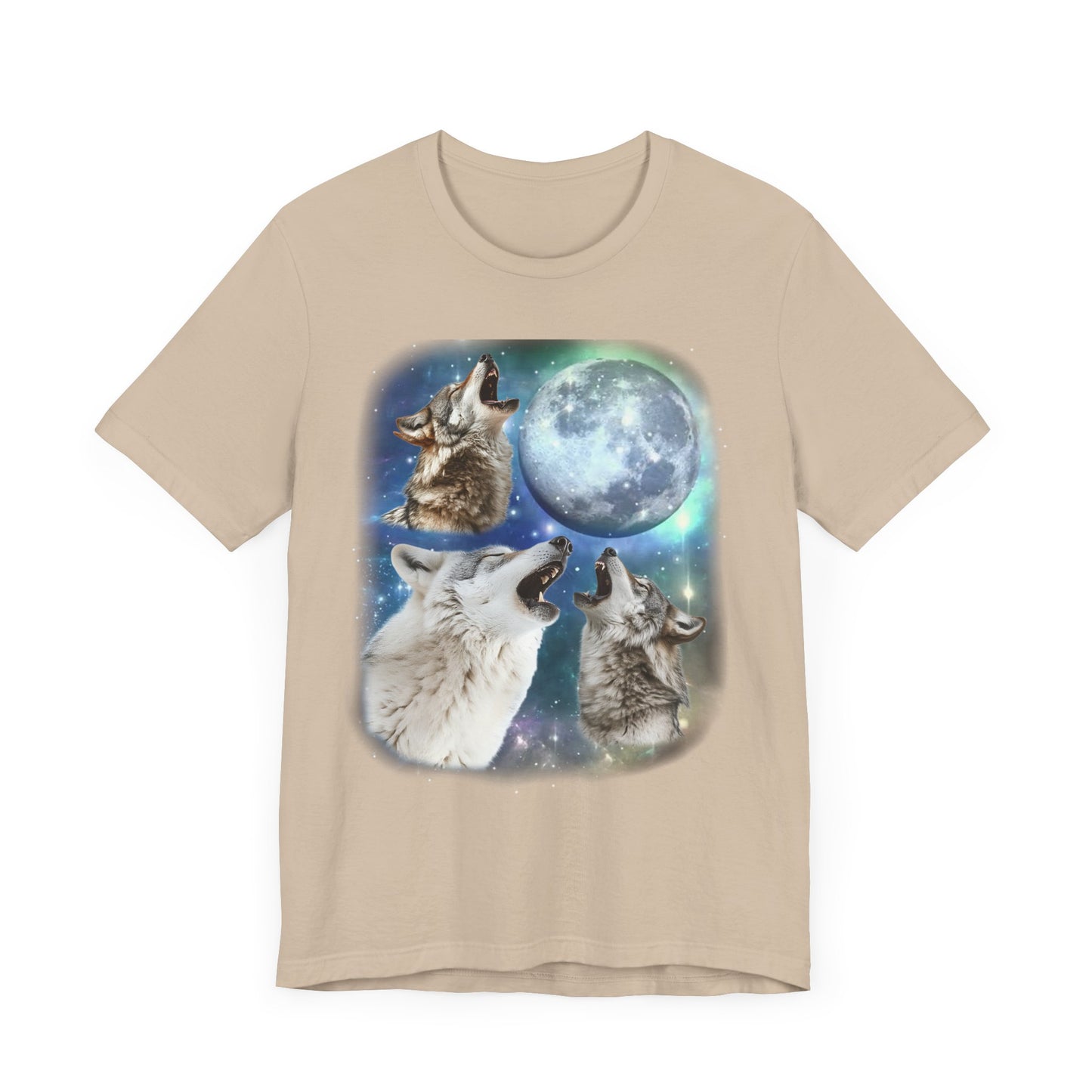 Wolf Howling At Moon Shirt | 90s Inspired Howling Wolf Tee Wild Nature Animal Gift | Retro Wilderness Vibes Cool Wolf Lover Shirt Wolf Gift