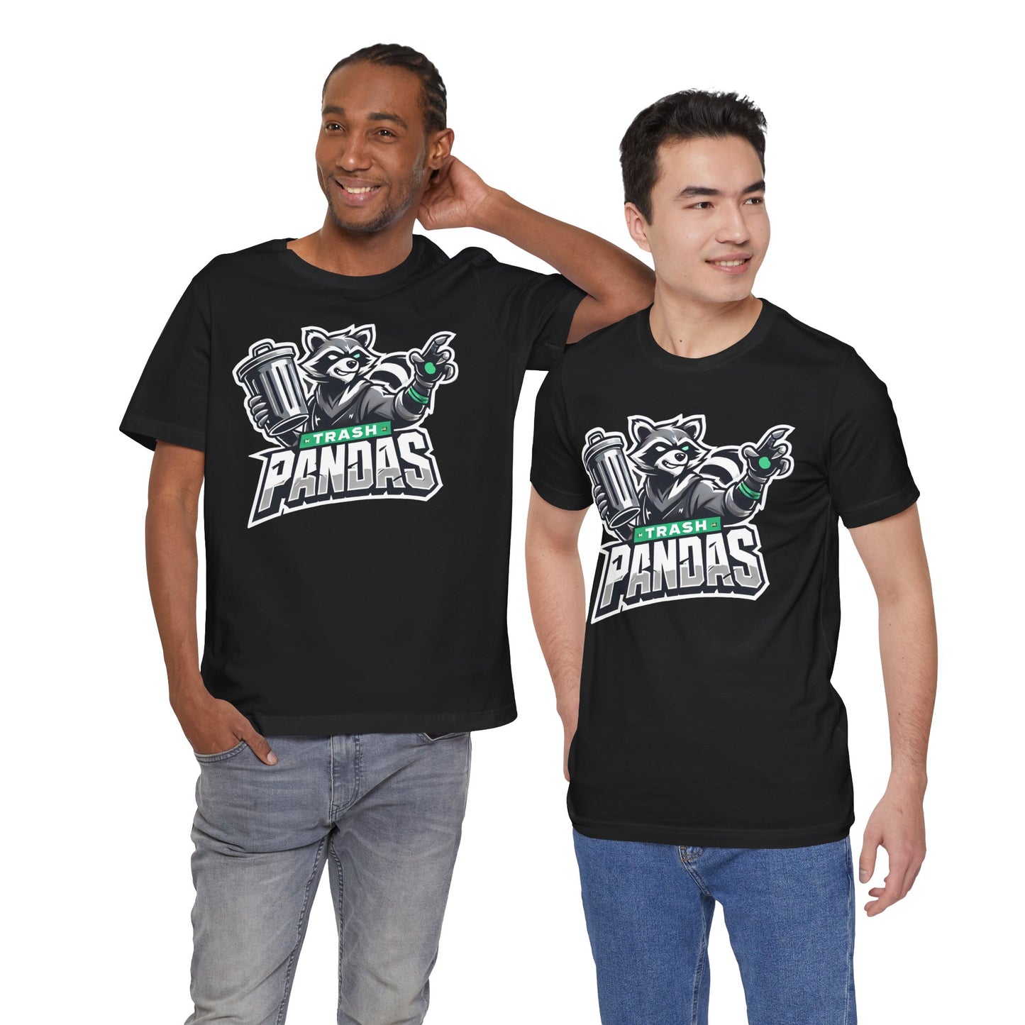 Trash Pandas Raccoon Shirt | Funny Garbage Hero Design | Unique Gift Raccoon Lover Gamers Esports Jersey Style Graphic Tee Funny Raccoon