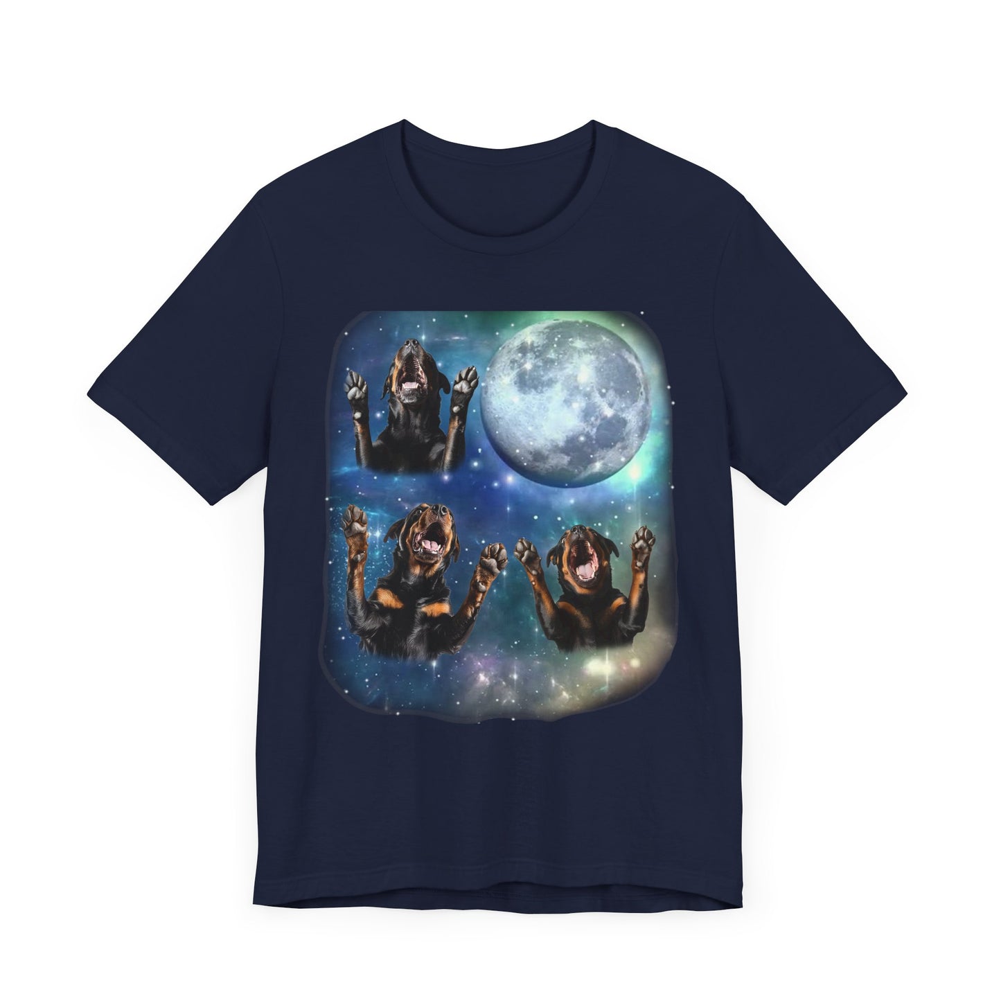 Rottweiler Howling at the Moon Shirt Vintage 90s Inspired Rottweiler Tee Funny Dog Lover Gift Retro Animal Vibes Humorous Rottweiler Design