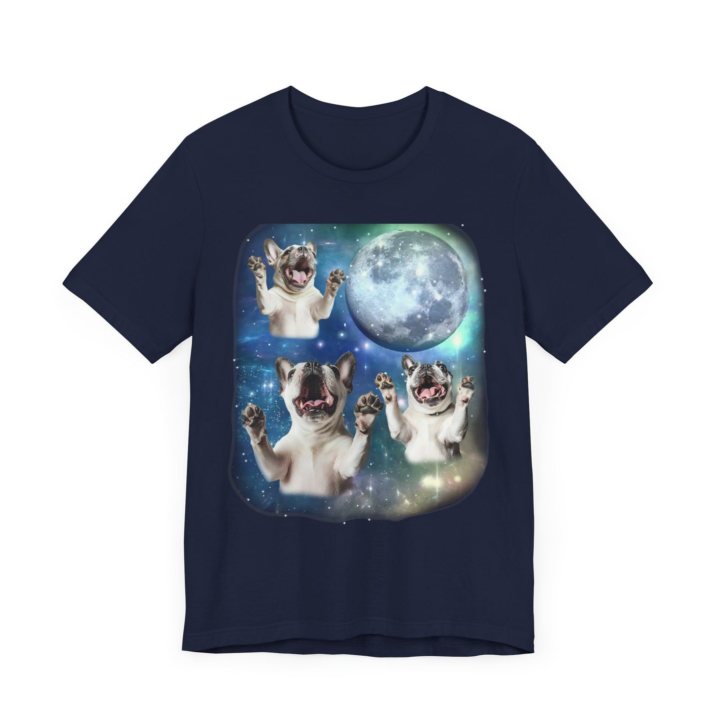 French Bulldog Howling at the Moon Shirt | Vintage 90s Inspired Frenchie Tee | Dog Lover Gift | Retro Bulldog Vibes | Funny Dog Humor