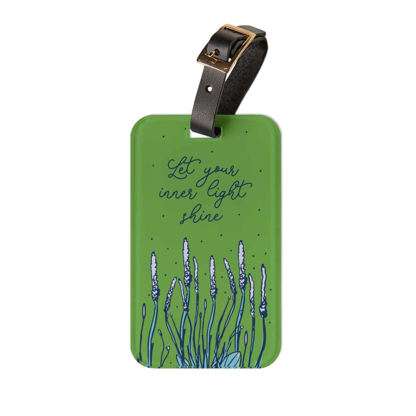 Let Your Inner Light Shine Luggage Tag | Faith-Based Travel Accessory | Inspirational Baggage ID for Believers | Uplifting Travel Gear