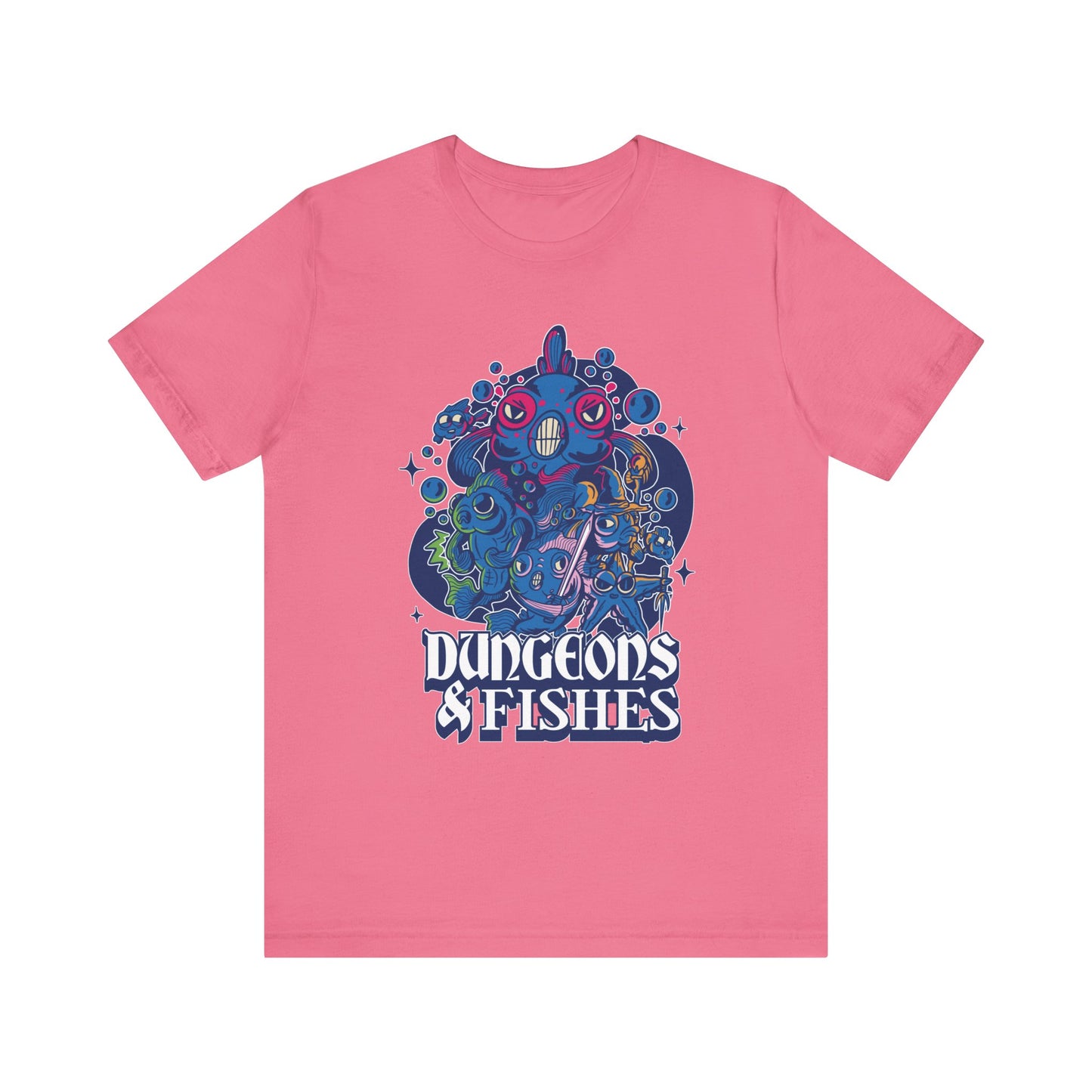 Dungeons and Fish Shirt | D&D Parody Game Tee for Fish Lovers | Aquatic Roleplaying Fantasy Game | Nerdy Gift Ideas Gamers Funny Fish Shirt