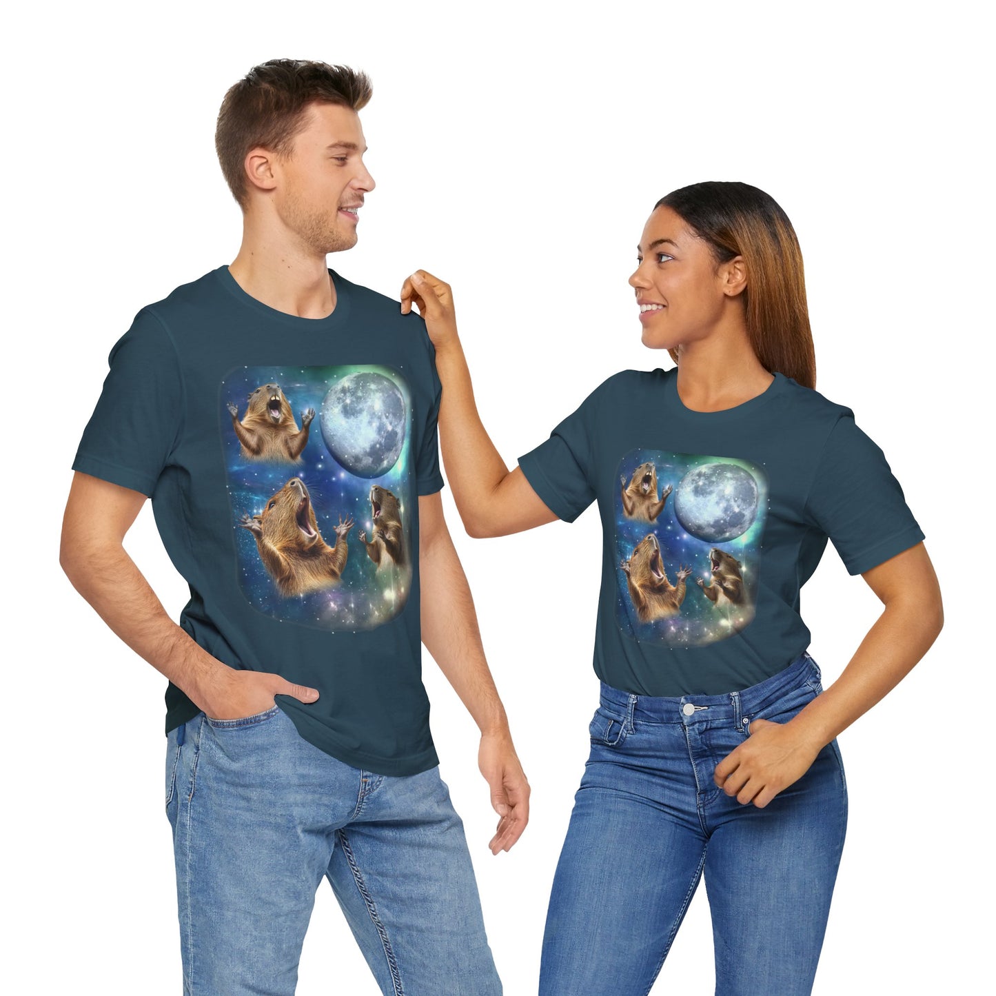 Capybara Howling at the Moon Shirt | Vintage 90s Inspired Capybara Tee | Retro Animal Lover Gift | Chill Capybara Style Laid-Back Pet Vibes
