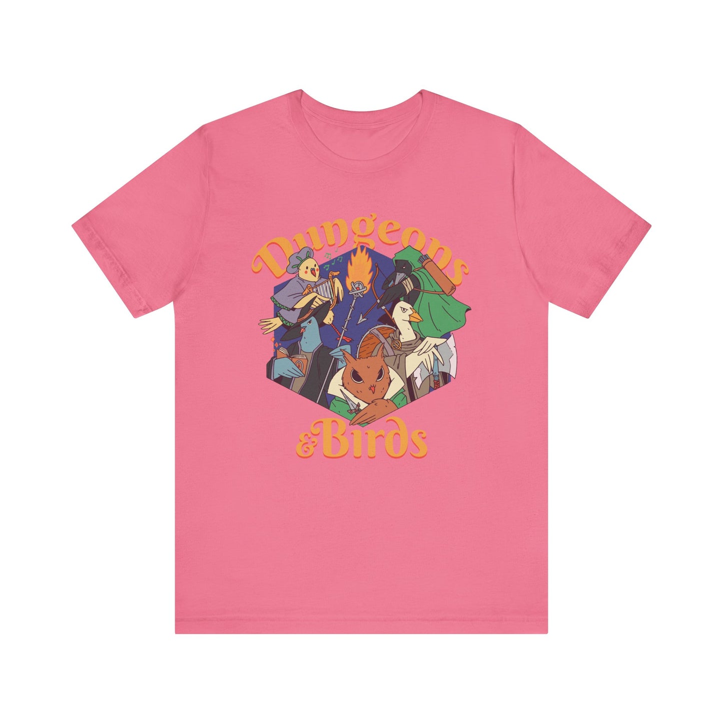 Dungeons and Birds Shirt | D&D Parody Game Tee for Bird Lovers | Roleplaying Fantasy Game | Fun Nerdy Gift Ideas Funny Bird Shirt