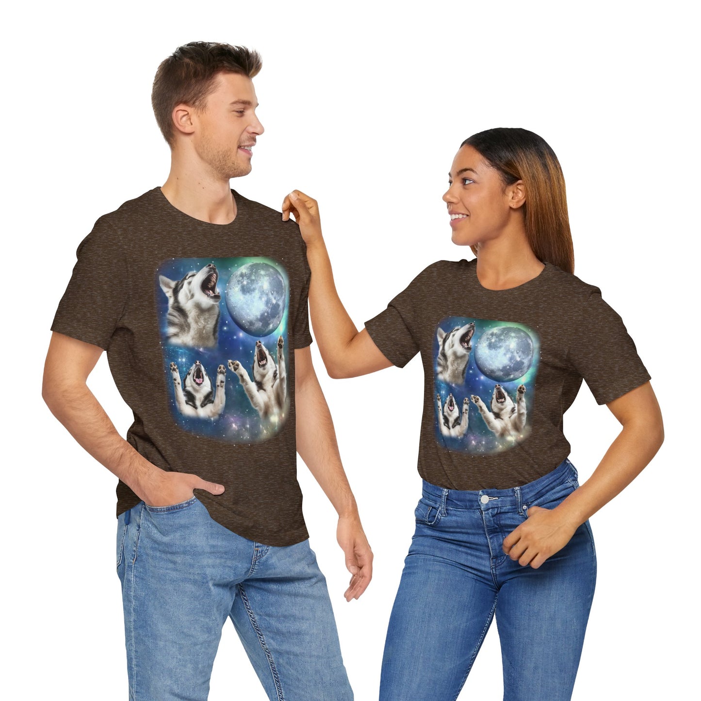 Siberian Husky Howling at the Moon Shirt Vintage 90s Inspired Dog Tee Funny Husky Lover Gift Retro Dog Vibes Humorous Siberian Husky Design