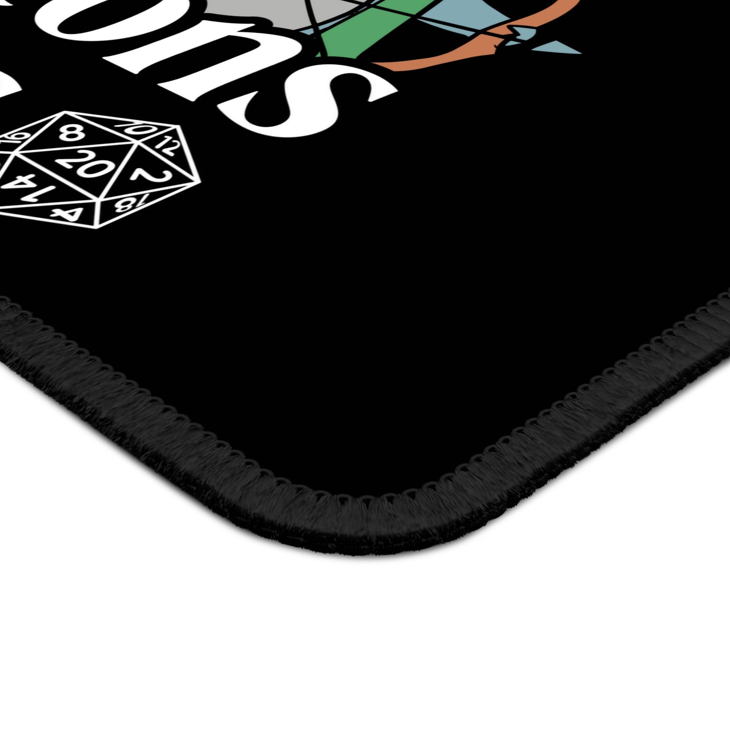 Dungeons and Cats Non Slip Mouse Pad | Fantasy Game Desk Decor | Unique Gift for Cat Lovers | RPG-Inspired Desk Mat | Fun Gaming Accessory