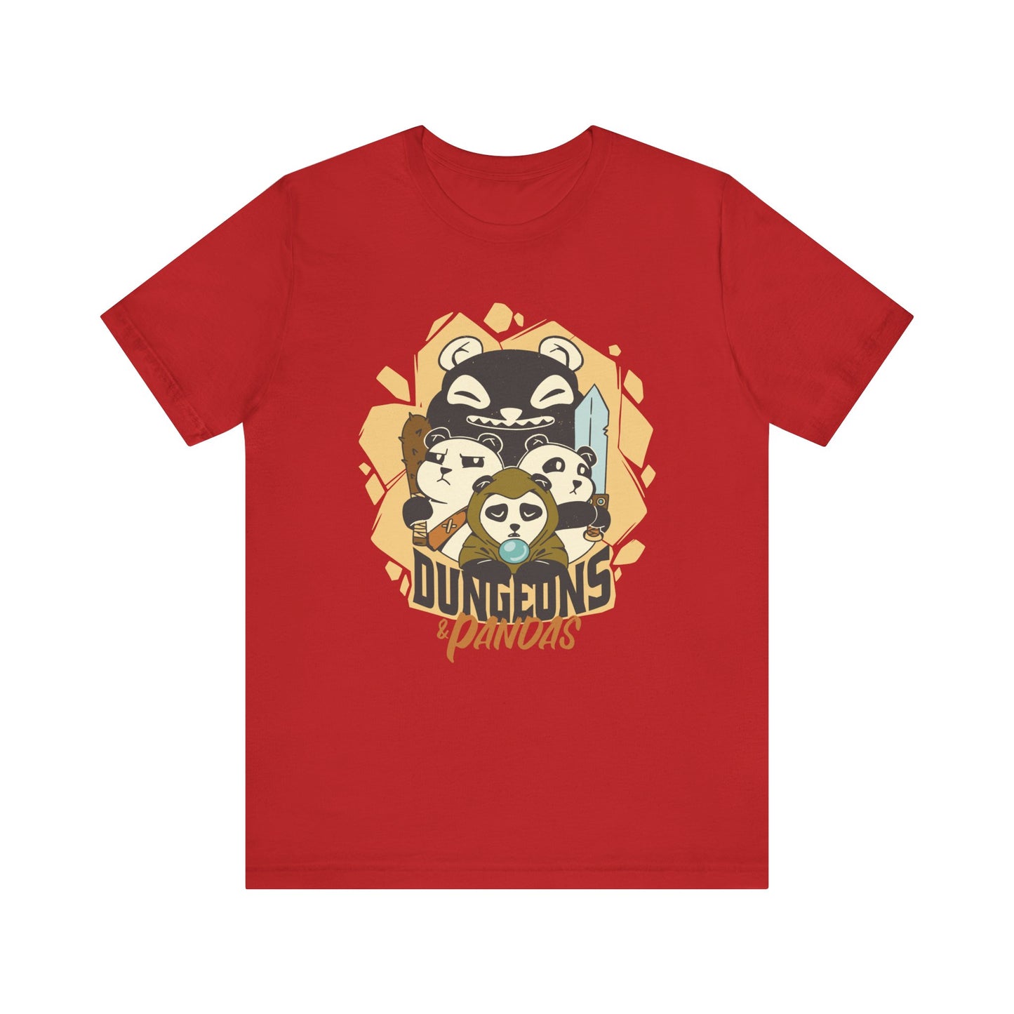 Dungeons and Pandas Shirt | D&D Parody Game Tee for Panda Lovers | Roleplaying Fantasy Game | Nerdy Gift Ideas for Gamers Funny Panda Shirt