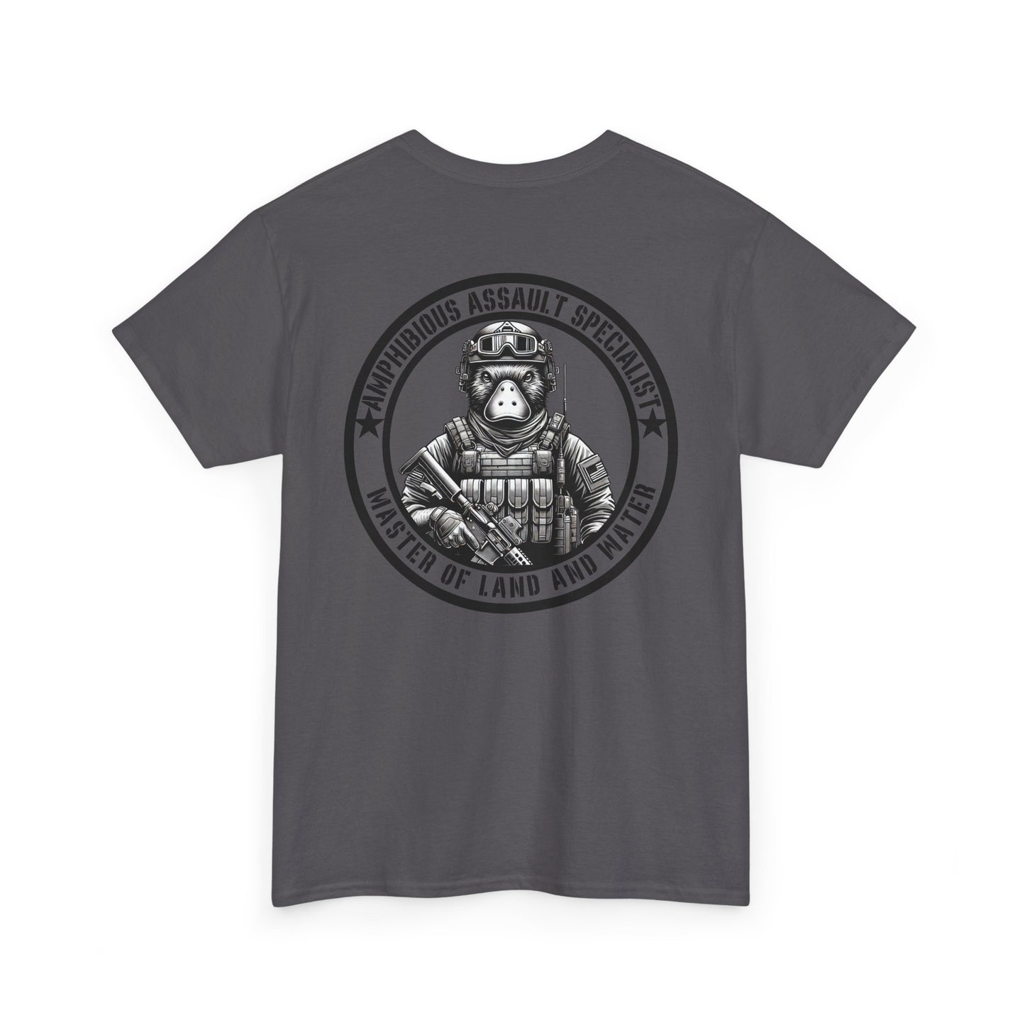 Tactical Platypus Shirt | Amphibious Assault Specialist Tee Funny Military-Inspired Patriotic Gift Humor Platypus Lover Master of Land Water