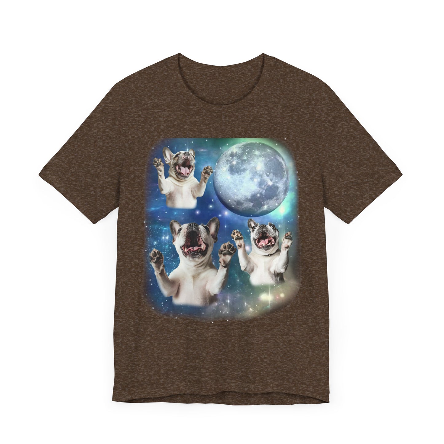 French Bulldog Howling at the Moon Shirt | Vintage 90s Inspired Frenchie Tee | Dog Lover Gift | Retro Bulldog Vibes | Funny Dog Humor