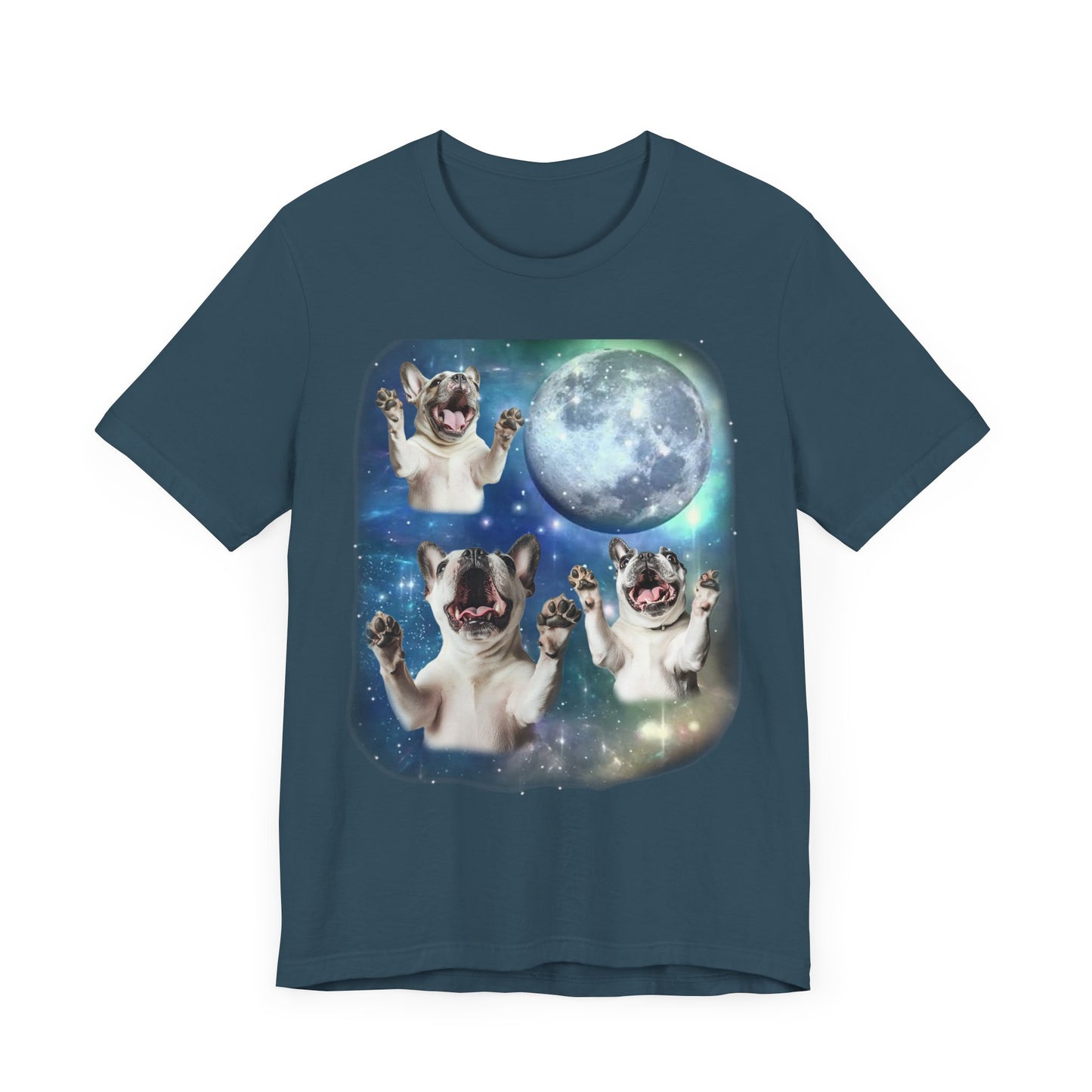French Bulldog Howling at the Moon Shirt | Vintage 90s Inspired Frenchie Tee | Dog Lover Gift | Retro Bulldog Vibes | Funny Dog Humor