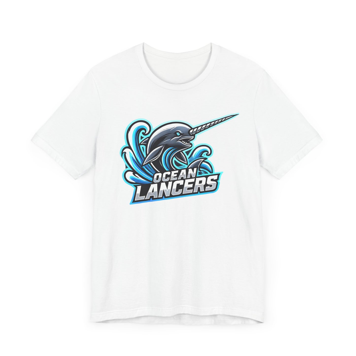 Ocean Lancers Narwhal Shirt | Majestic Aquatic Animal Design | Unique Ocean-Themed Gift Marine Lovers | Bold Gamer Esports Jersey Style