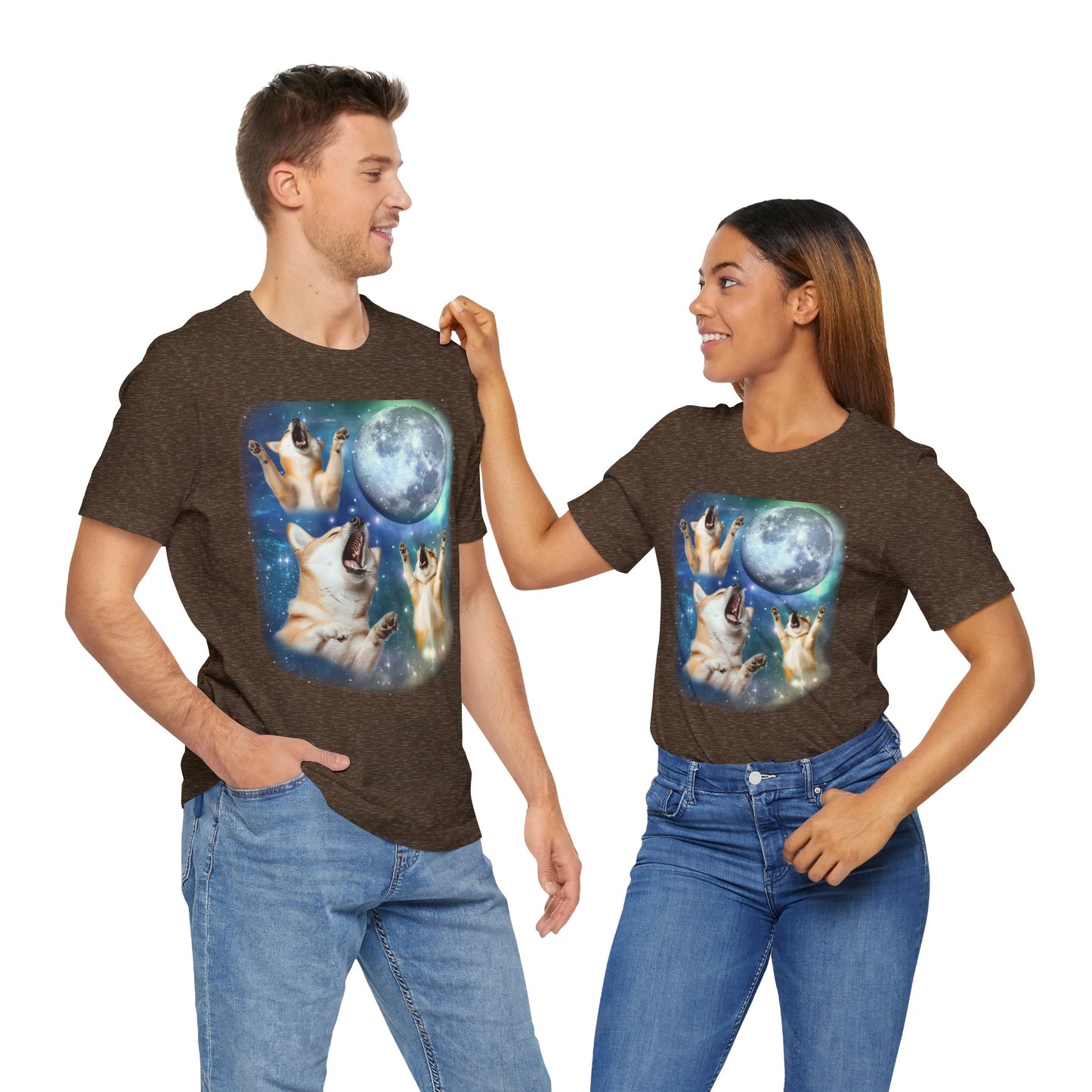 Shiba Inu Howling at the Moon Shirt | Crypto Dog Vintage 90s Inspired Tee | Funny Dog Lover Gift | Retro Shiba Vibes | Humorous Dog Design