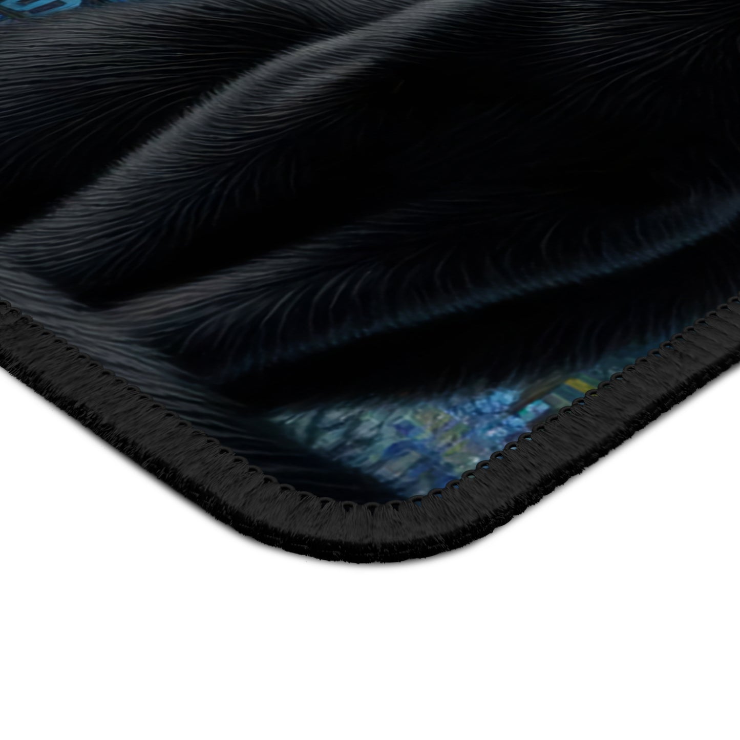 Mystical Black Cat Under Starry Night Non-Slip Mouse Pad | Enchanting Night Sky Art | Perfect Gift Cat Lovers Black Cat Witchcraft Desk Mat