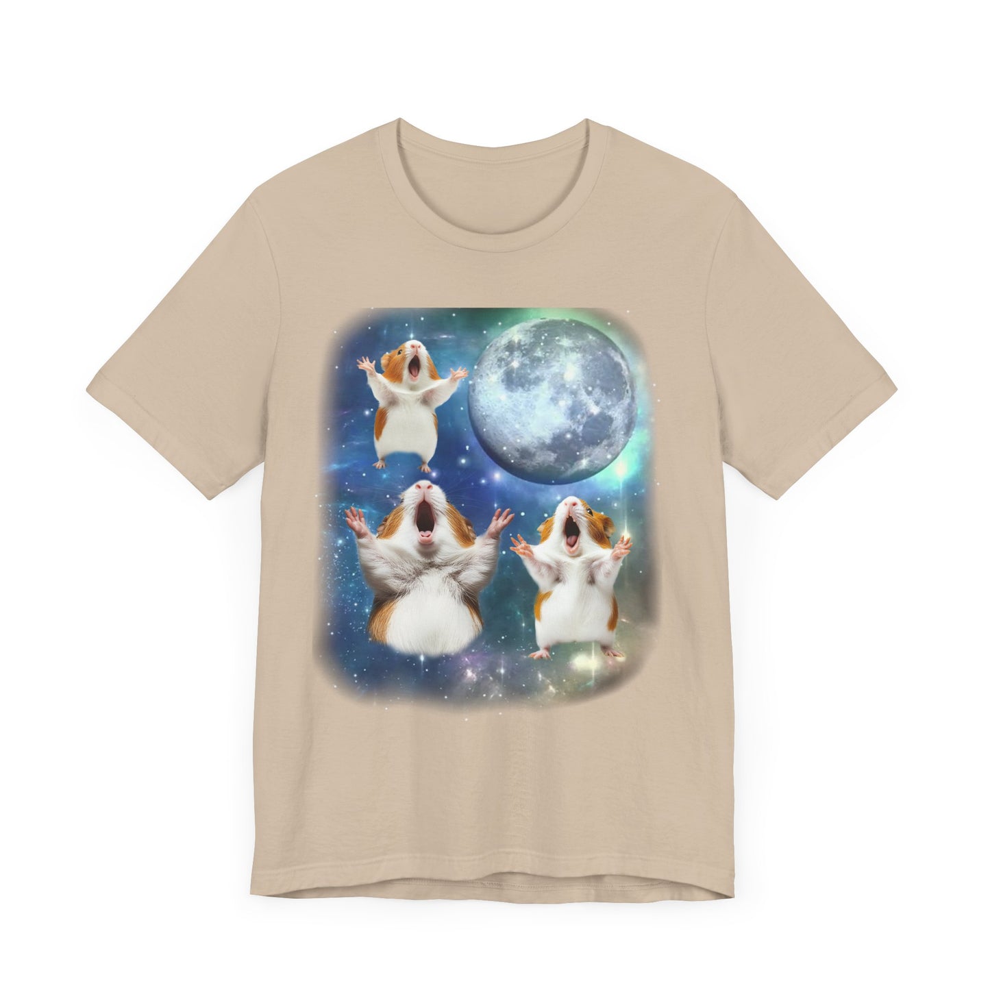 Guinea Pig Howling at the Moon Shirt | Vintage 90s Inspired Gerbil Tee Funny Small Animal Lover Gift Retro Guinea Pig Vibes Unique Pet Humor