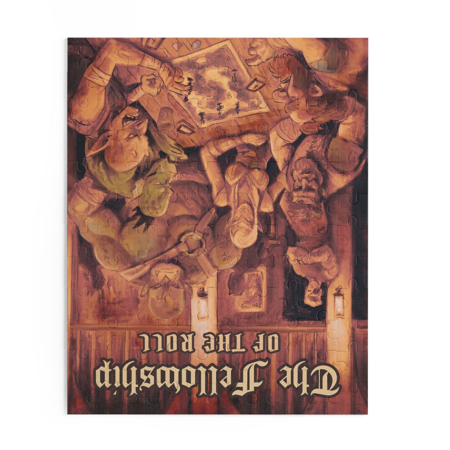 Fellowship of the Roll Troll and Goblins Puzzle Dungeon Roleplaying 120-500 Piece Jigsaw Fun for Nerdy Gamers and Fantasy Lovers