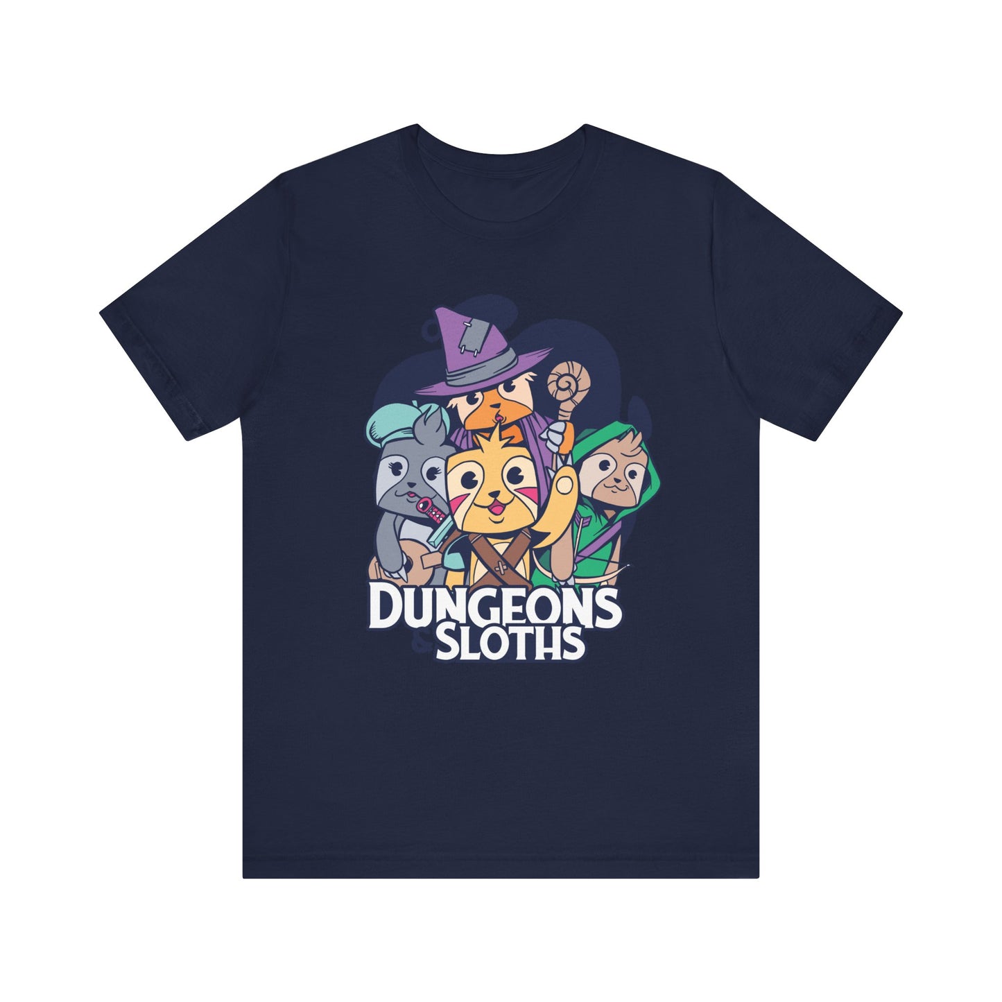 Dungeons and Sloths Shirt | D&D Parody Game Tee for Sloth Lovers | Roleplaying Fantasy Game | Fun Nerdy Gift Ideas Funny Sloth Shirt RPG Tee