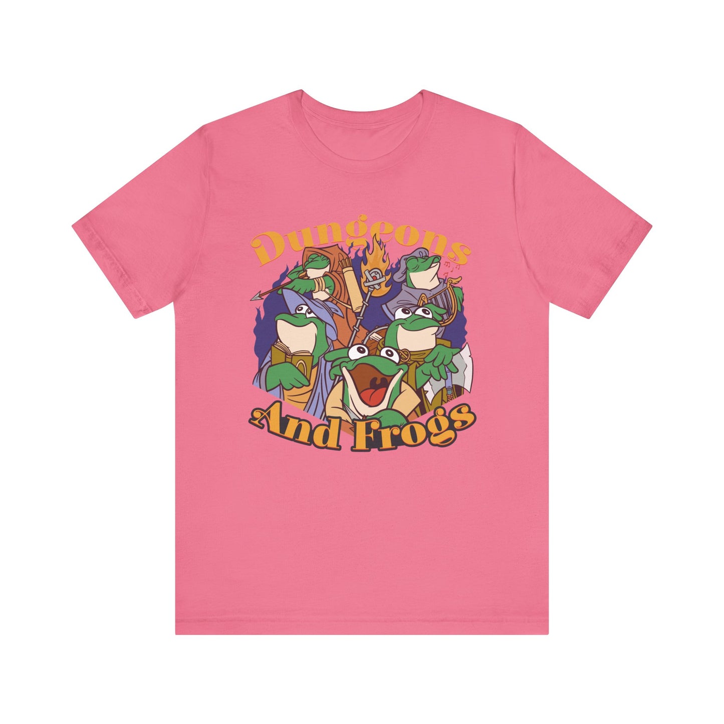 Dungeons and Frogs Shirt | D&D Parody Game Tee for Frog Lovers | Roleplaying Fantasy Game | Nerdy Gift Ideas for Gamers Funny Frog Shirt