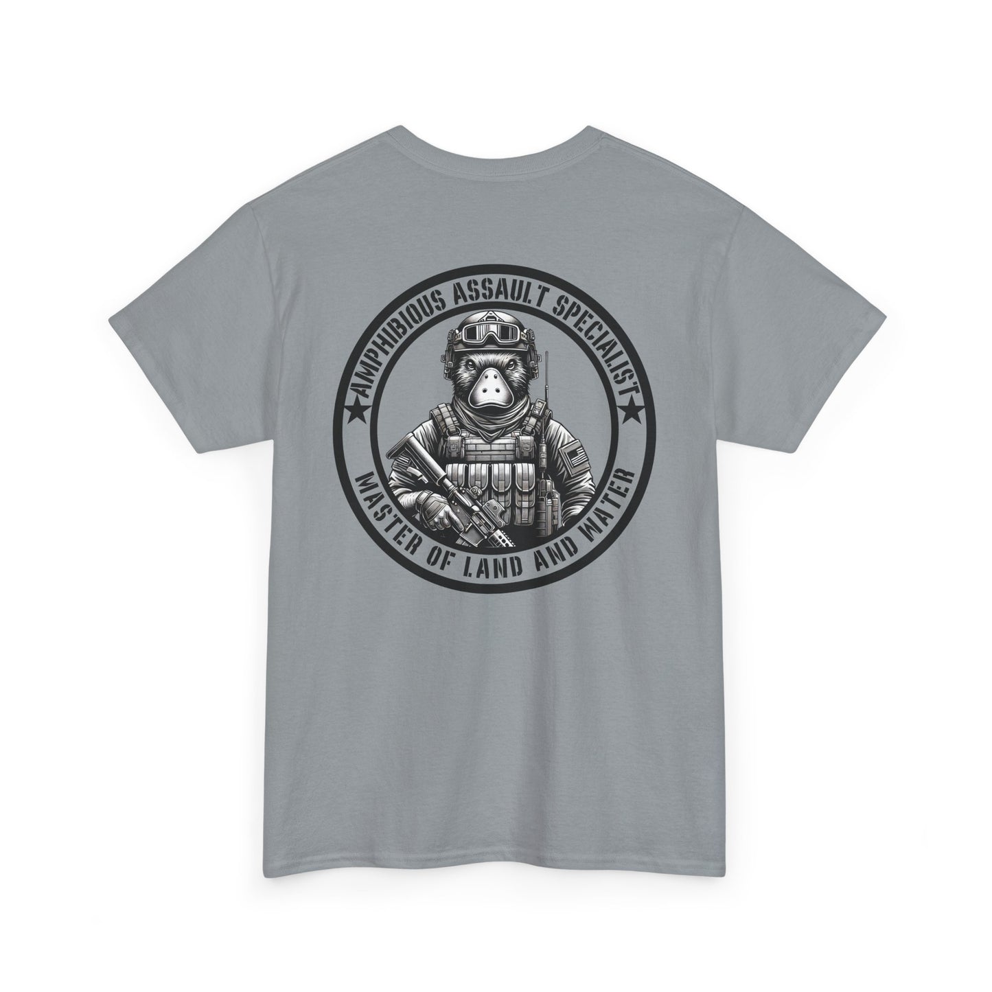Tactical Platypus Shirt | Amphibious Assault Specialist Tee Funny Military-Inspired Patriotic Gift Humor Platypus Lover Master of Land Water