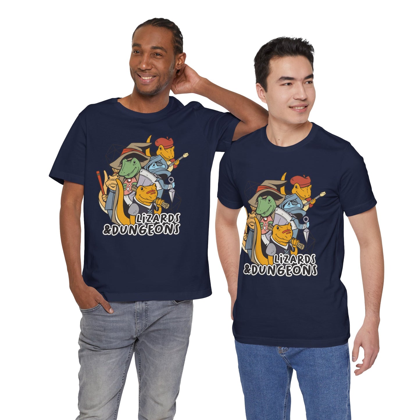 Dungeons and Lizards Shirt | D&D Parody Game Tee for Lizard Lovers | Roleplaying Fantasy Game | Nerdy Gift Ideas Gamers Funny Lizard Shirt