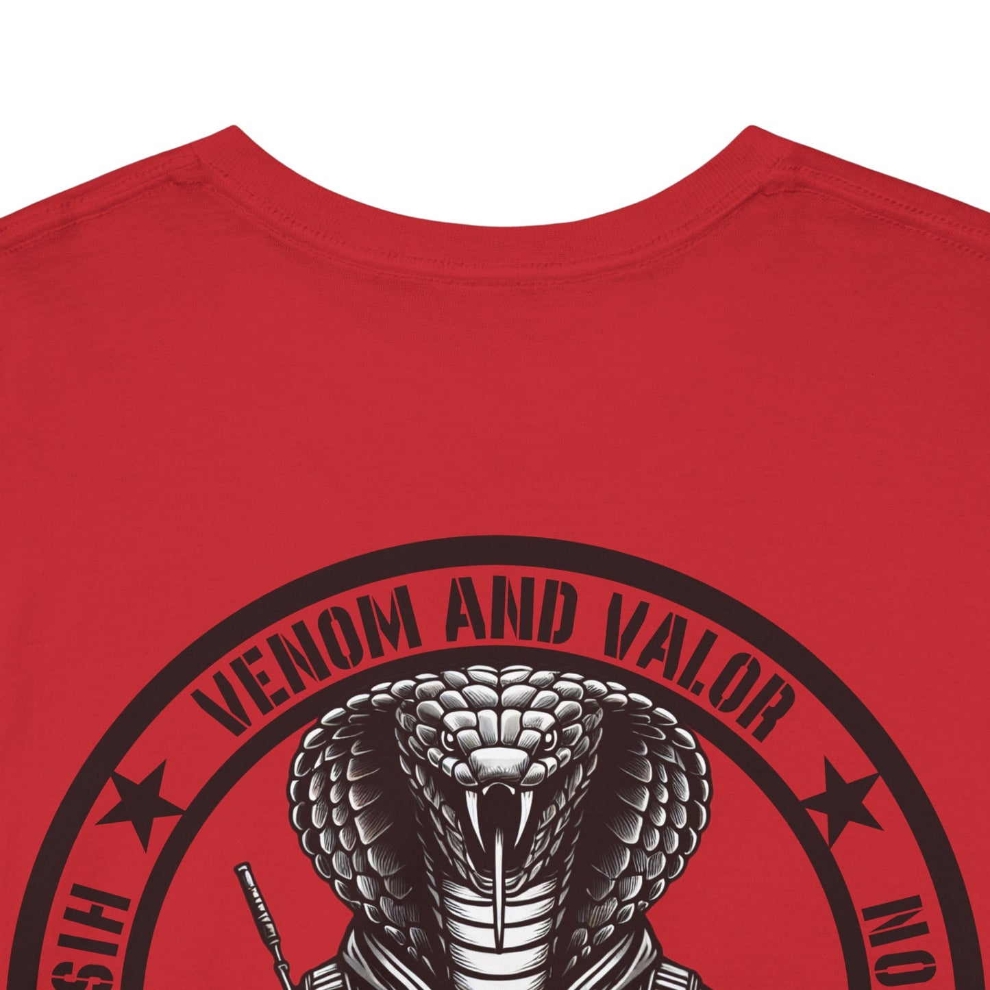 Tactical Cobra Snake Shirt | Venom and Valor Tee | Funny Military-Inspired Patriotic Gift | Snake Lovers Design | Bold Striking Snake Humor