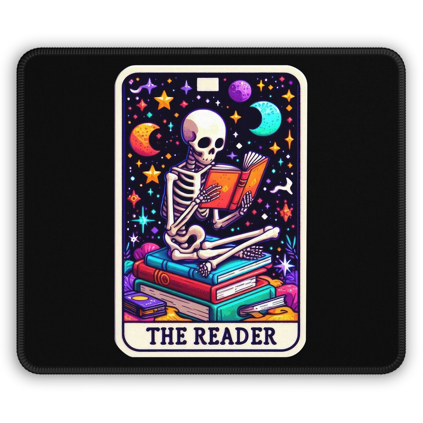 Reader Tarot Card Non Slip Mouse Pad | Book Lover Office Desk Decor Gift Readers Tarot-Inspired Desk Mat Literary Desk Accessory | Desk Pad
