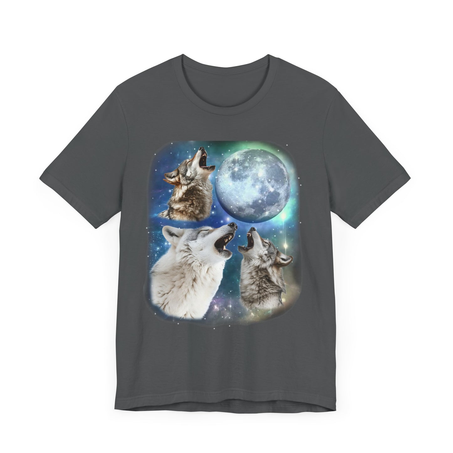 Wolf Howling At Moon Shirt | 90s Inspired Howling Wolf Tee Wild Nature Animal Gift | Retro Wilderness Vibes Cool Wolf Lover Shirt Wolf Gift