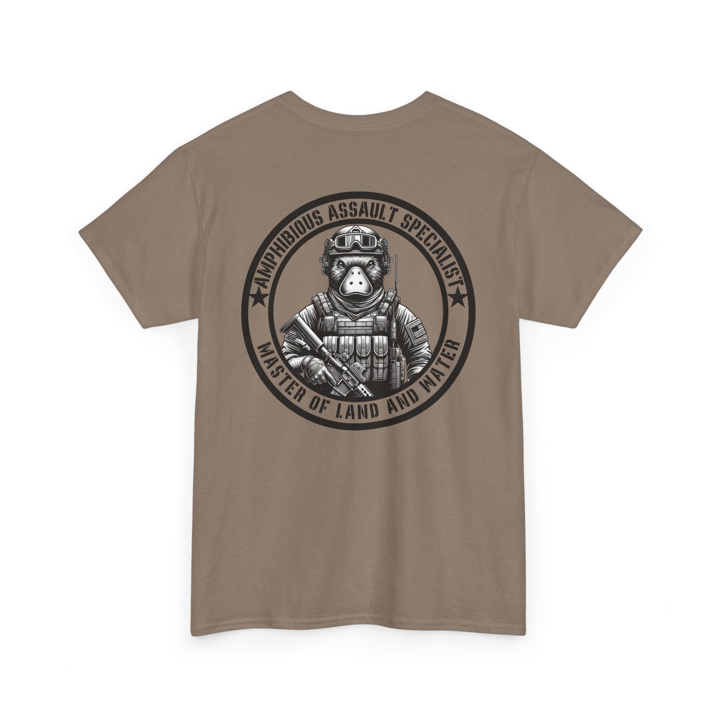 Tactical Platypus Shirt | Amphibious Assault Specialist Tee Funny Military-Inspired Patriotic Gift Humor Platypus Lover Master of Land Water