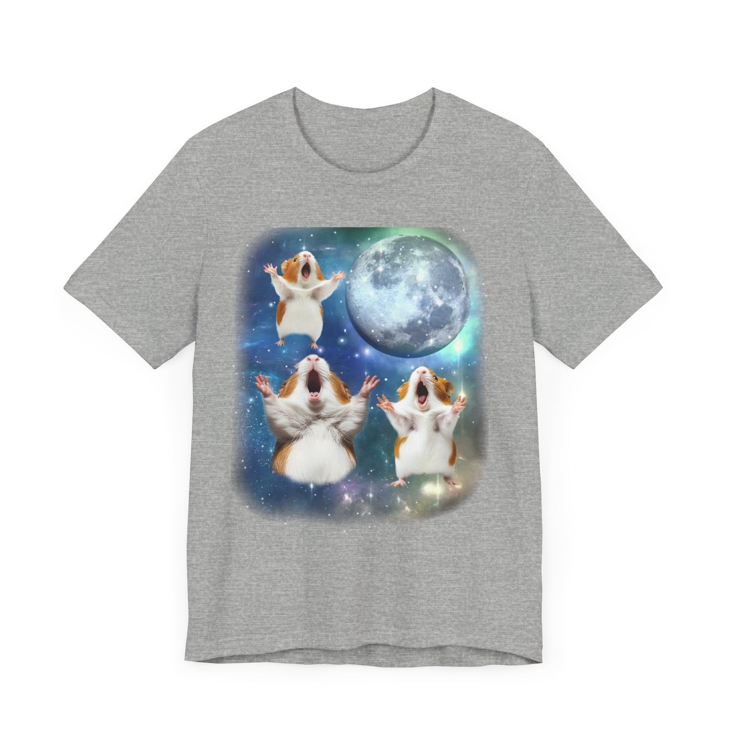 Guinea Pig Howling at the Moon Shirt | Vintage 90s Inspired Gerbil Tee Funny Small Animal Lover Gift Retro Guinea Pig Vibes Unique Pet Humor