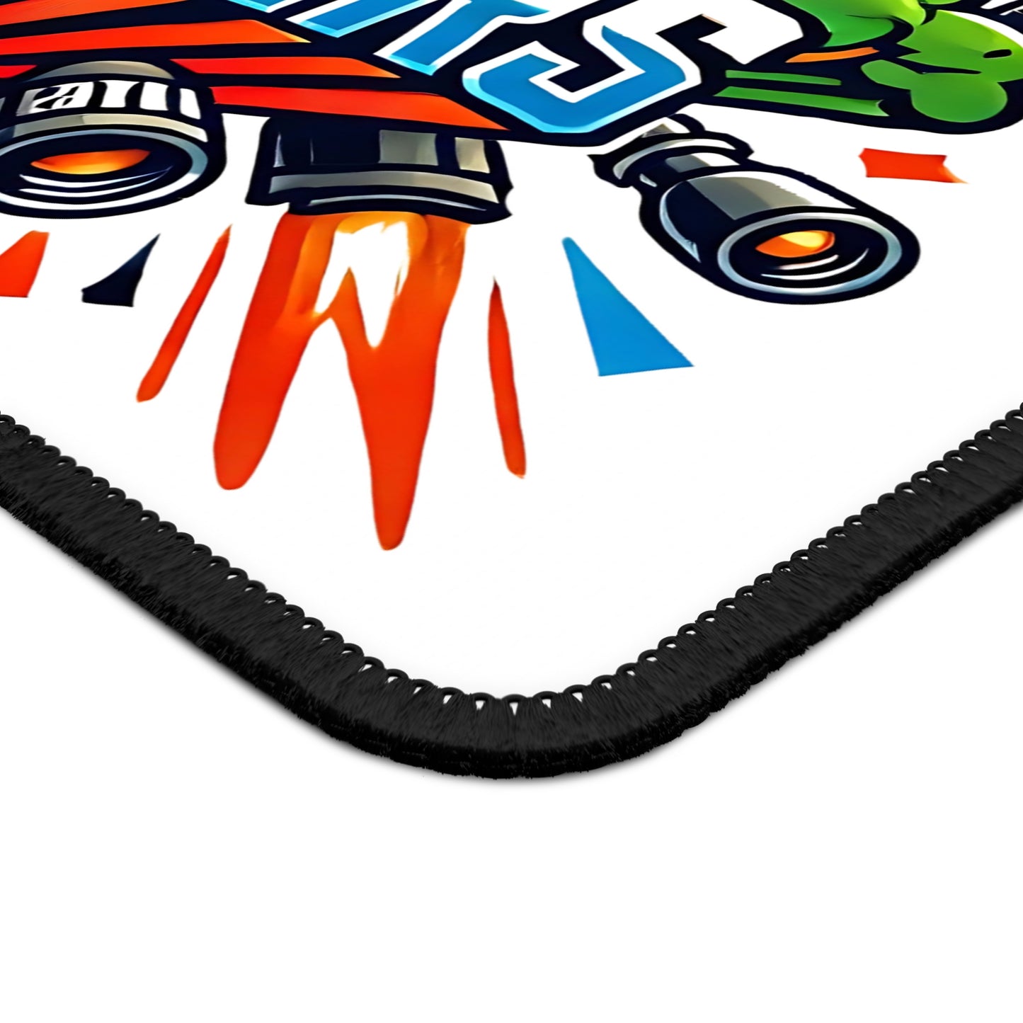 Props vs Hunters Typography Non Slip Mouse Pad | Dynamic Prop Hunt Design | Explosive Clash Gamer Illustration | Bold Vibrant Cartoon Style