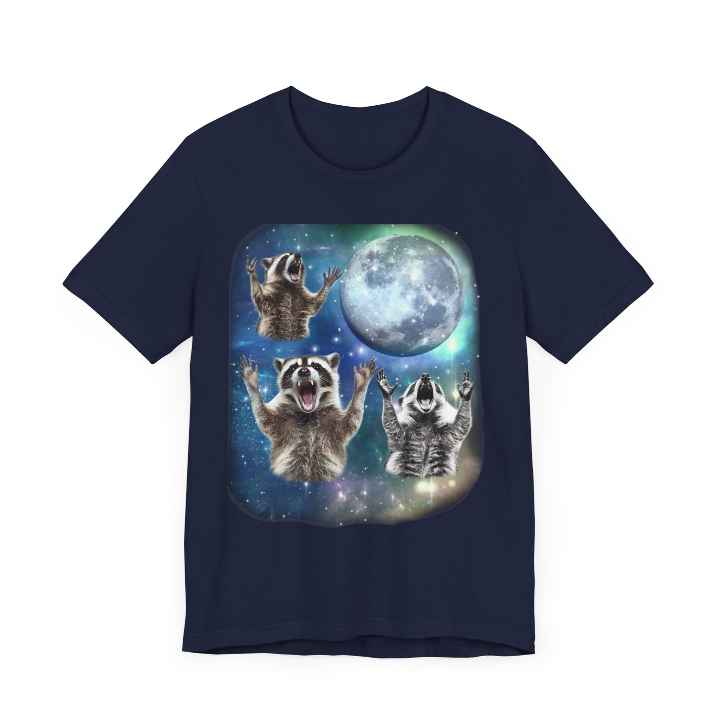 Raccoon Howling at the Moon Shirt | Vintage 90s Inspired Trash Panda Tee | Funny Raccoon Gift | Retro Animal Vibes | Humorous Raccoon Design