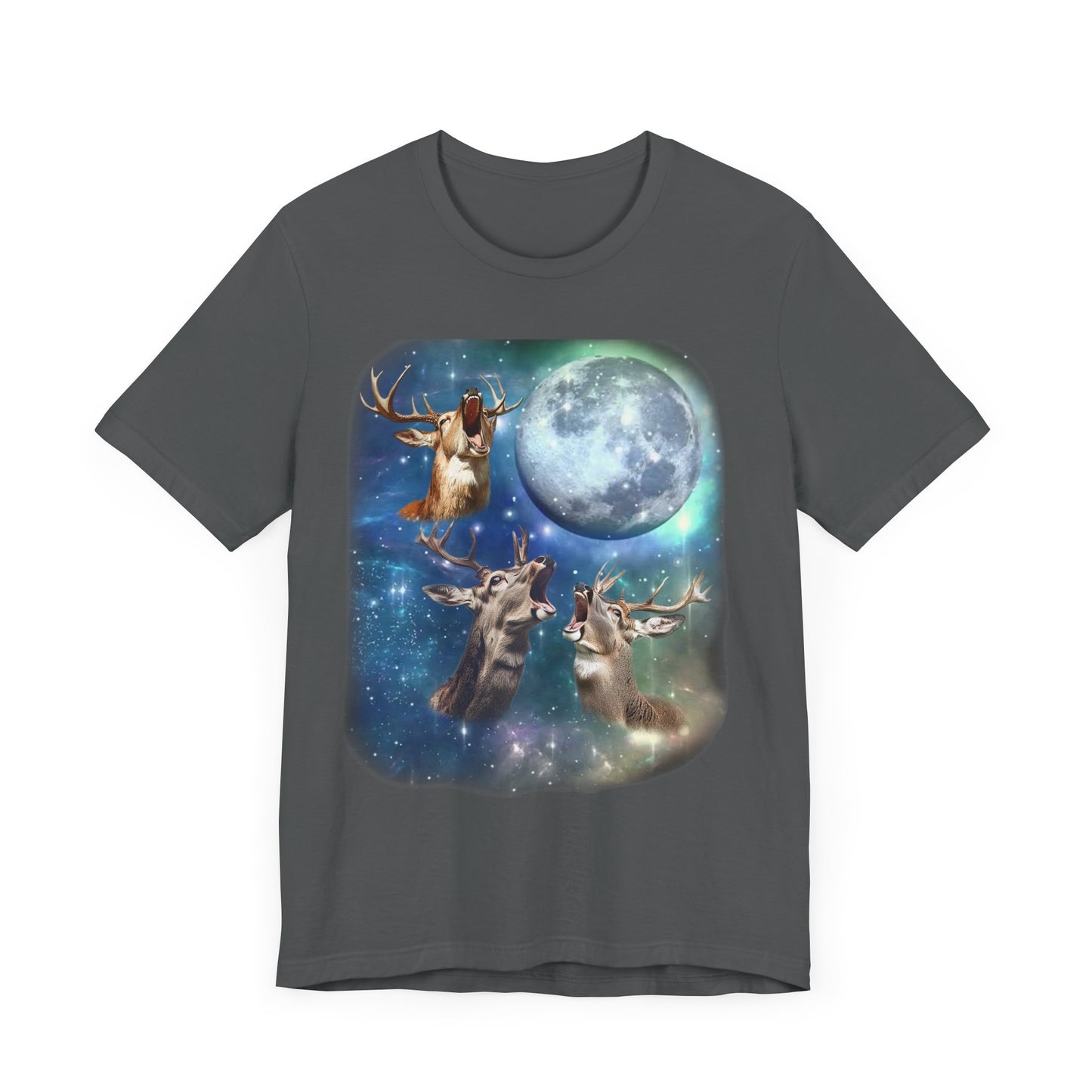 Wild Deer Howling at the Moon Shirt | Vintage 90s Inspired Deer Tee | Nature Lover Gift | Retro Wildlife Vibes | Funny Deer Humor
