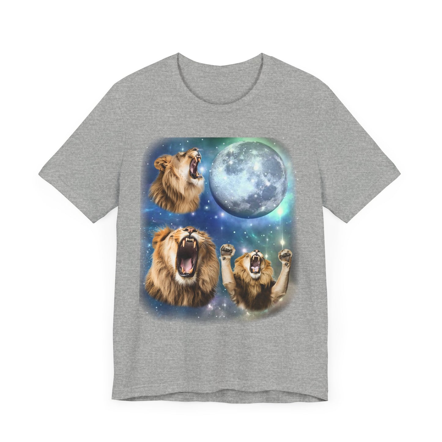 Lion Howling at the Moon Shirt | Vintage 90s Inspired Animal Tee | Funny Lion Lover Gift | Retro Big Cat Vibes | King of the Jungle Humor