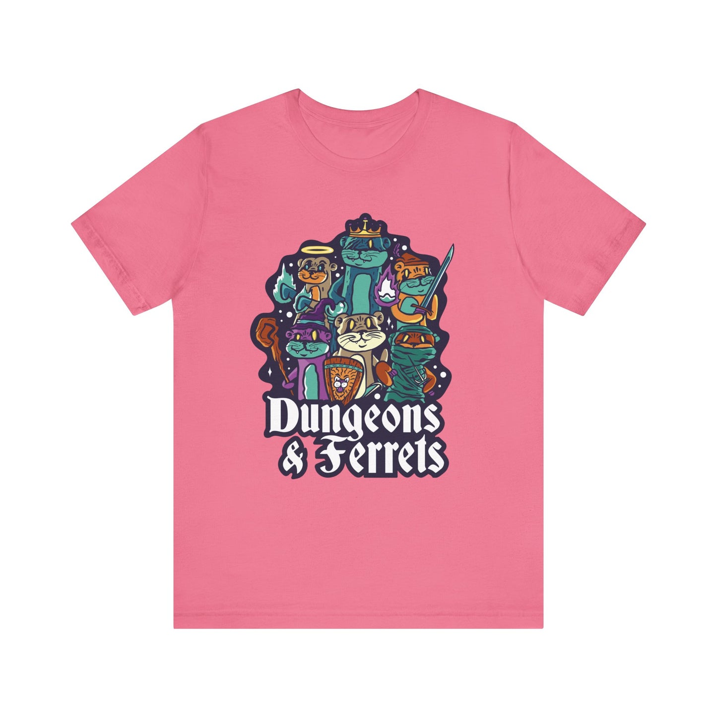 Dungeons and Ferrets Shirt | D&D Parody Game Tee for Ferret Lovers | Roleplaying Fantasy Game | Fun Nerdy Gift Ideas Ferret Gift Idea