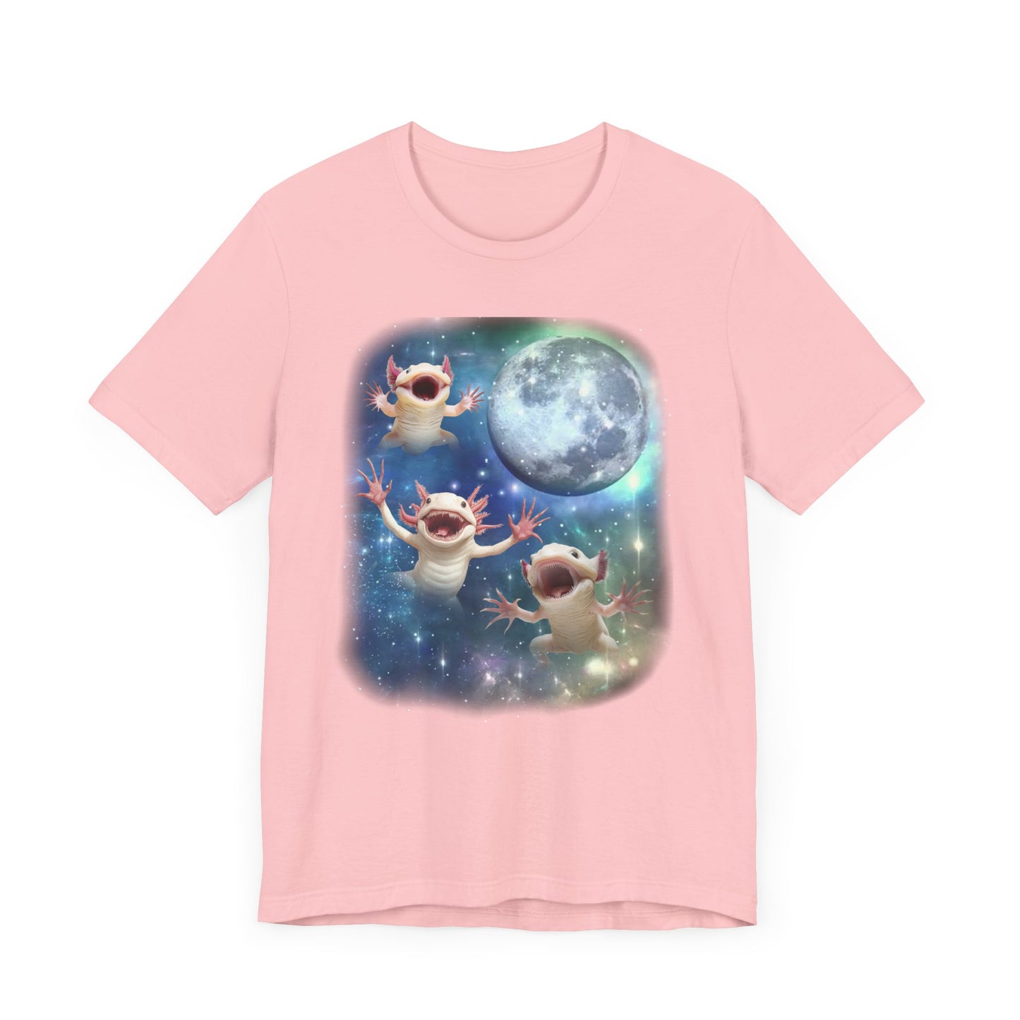 Axolotl Howling at the Moon Shirt | Vintage 90s-Inspired Aquatic Salamander Tee | Funny Axolotl Lover Gift | Unique Amphibian Owner Shirt