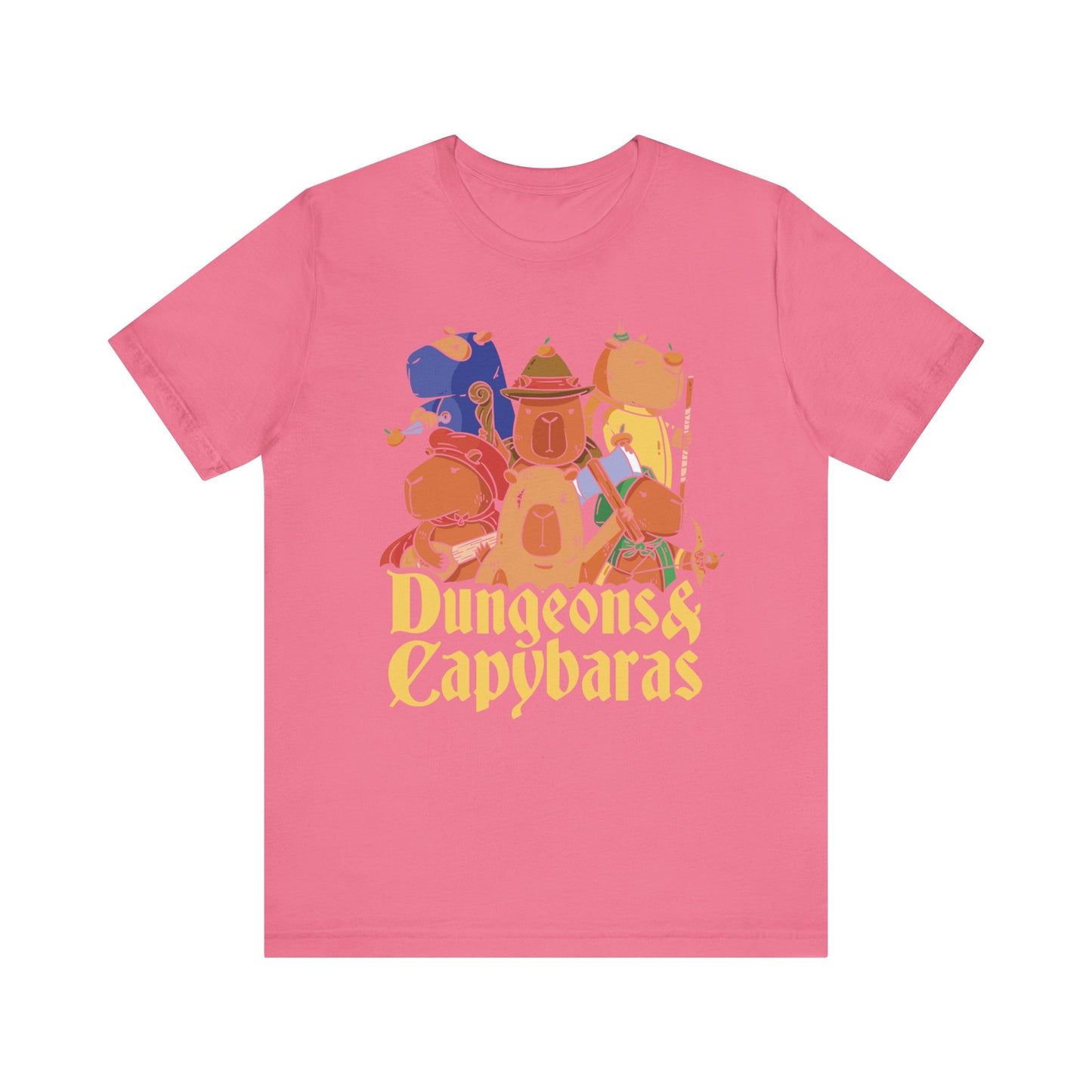 Dungeons and Capybaras Shirt | D&D Parody Game Tee for Capybara Lovers | Roleplaying Fantasy Game | Fun Nerdy Gift Ideas