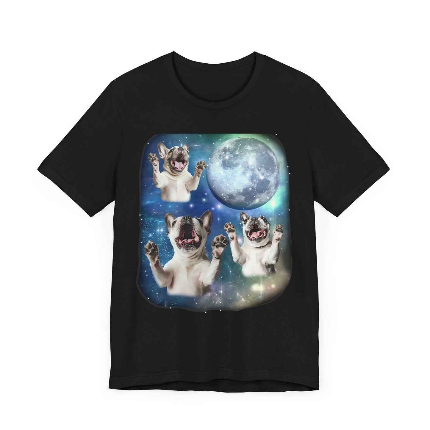 French Bulldog Howling at the Moon Shirt | Vintage 90s Inspired Frenchie Tee | Dog Lover Gift | Retro Bulldog Vibes | Funny Dog Humor