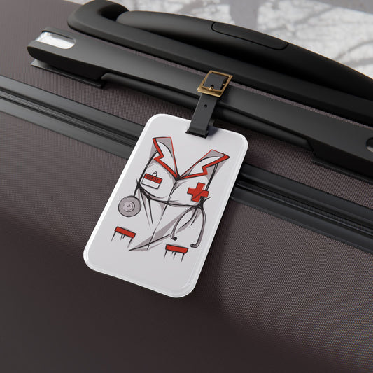 Funny Nurse Coat Luggage Tag Nurse Suitcase ID Tag Travel Bug Gifts Nurses Medical Hero Travel Accessory Airline Baggage Tag Healthcare Pros