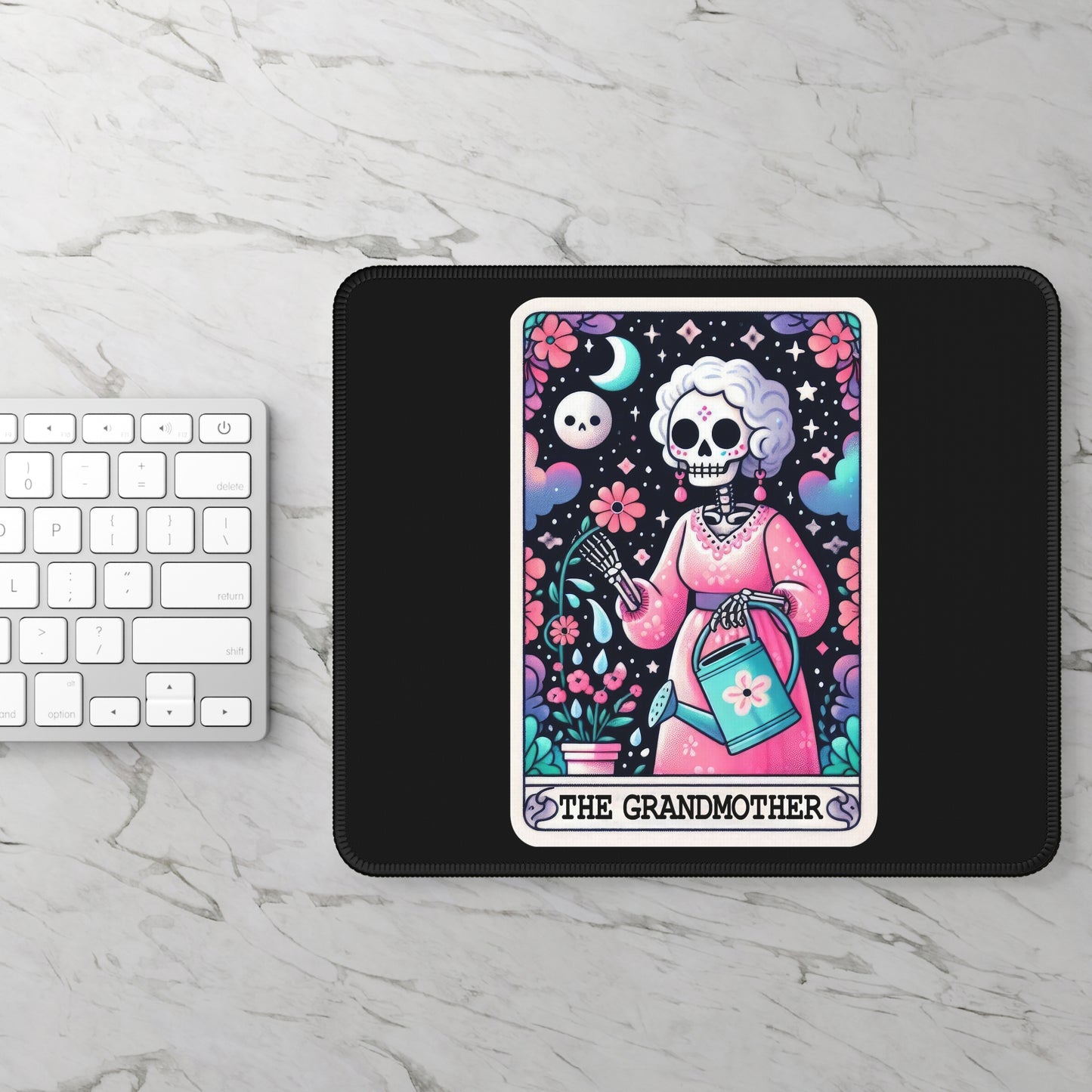 Grandmother Tarot Card Non Slip Mouse Pad | Cozy Office Desk Decor | Unique Gift for Grandma Tarot-Inspired Desk Mat Mother's Day Accessory