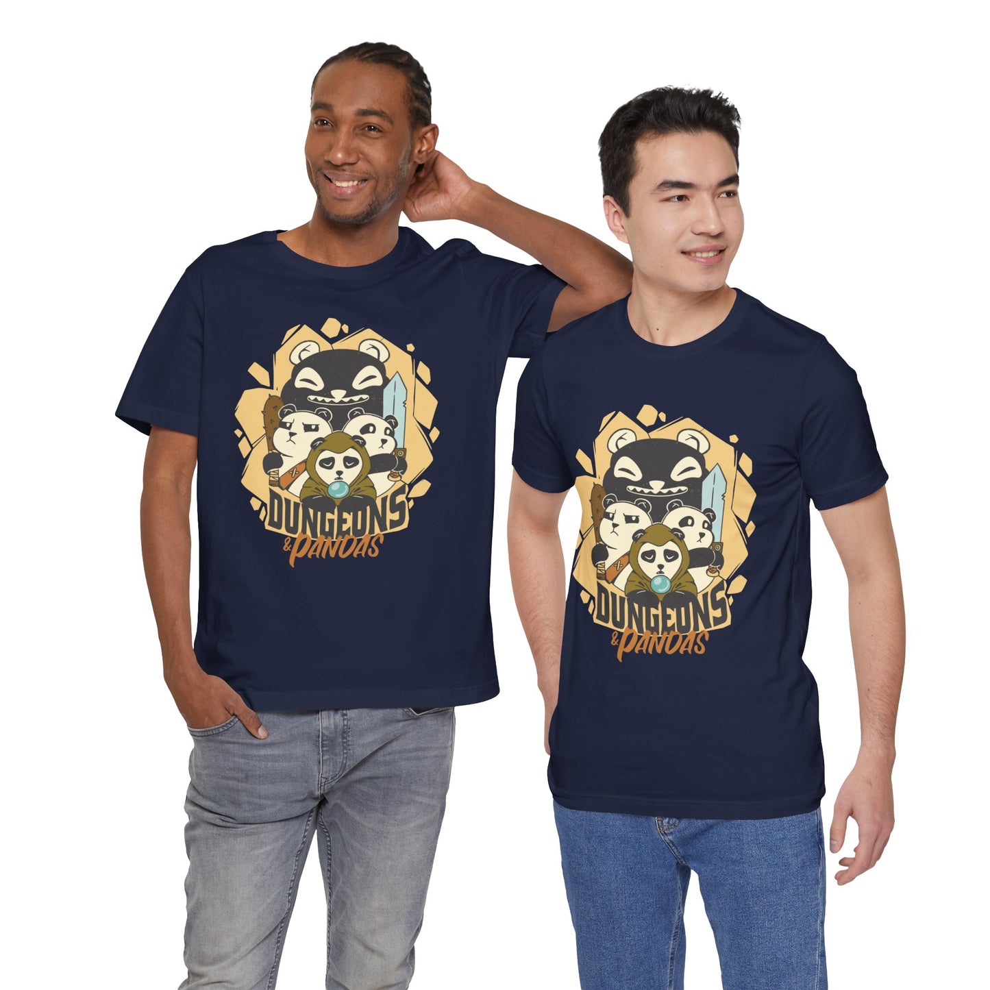 Dungeons and Pandas Shirt | D&D Parody Game Tee for Panda Lovers | Roleplaying Fantasy Game | Nerdy Gift Ideas for Gamers Funny Panda Shirt