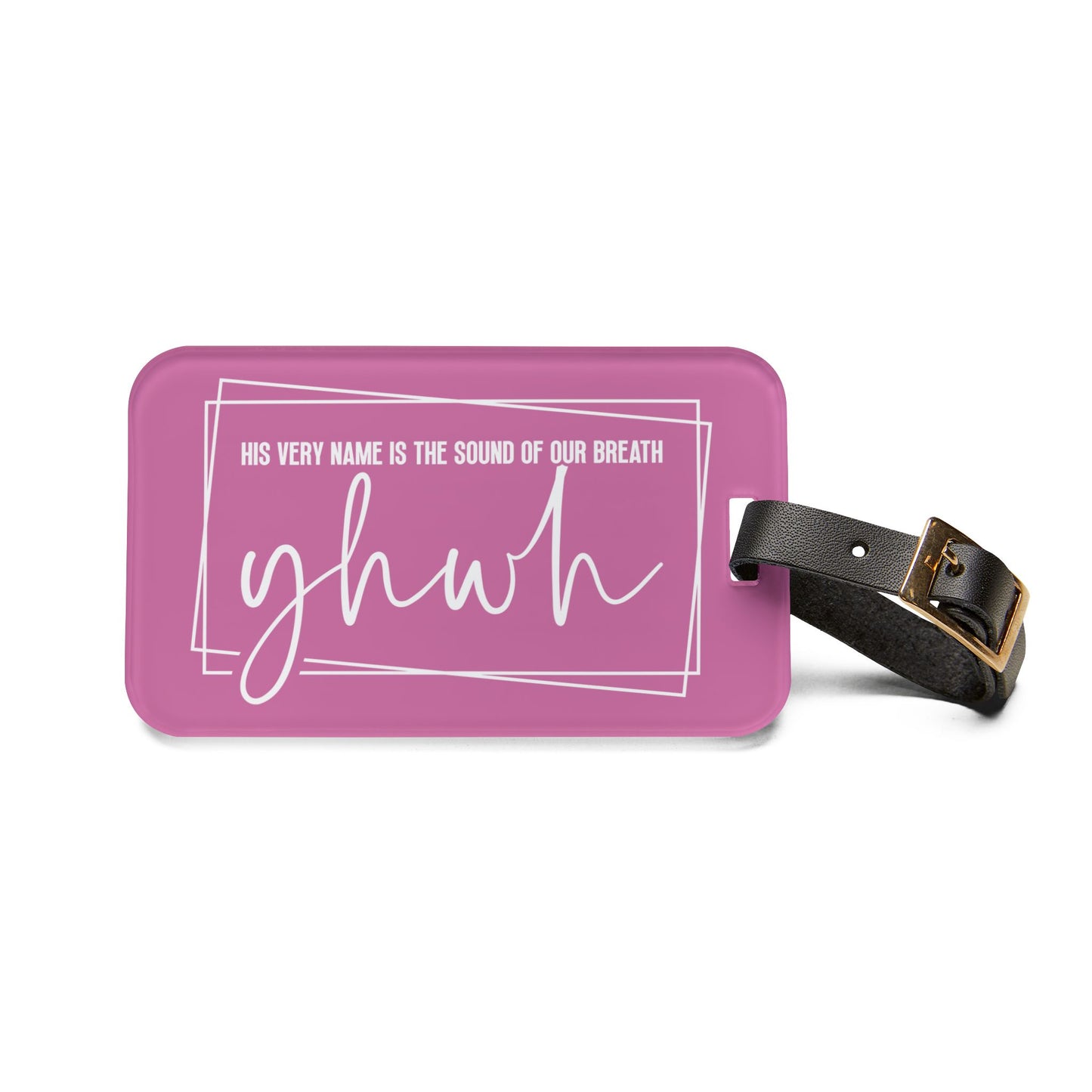 His Name YHWH Luggage Tag Trendy Christian Faith-Based Travel Accessory Perfect Believer Gift Unique Jesus Name Suitcase ID Badge Gift