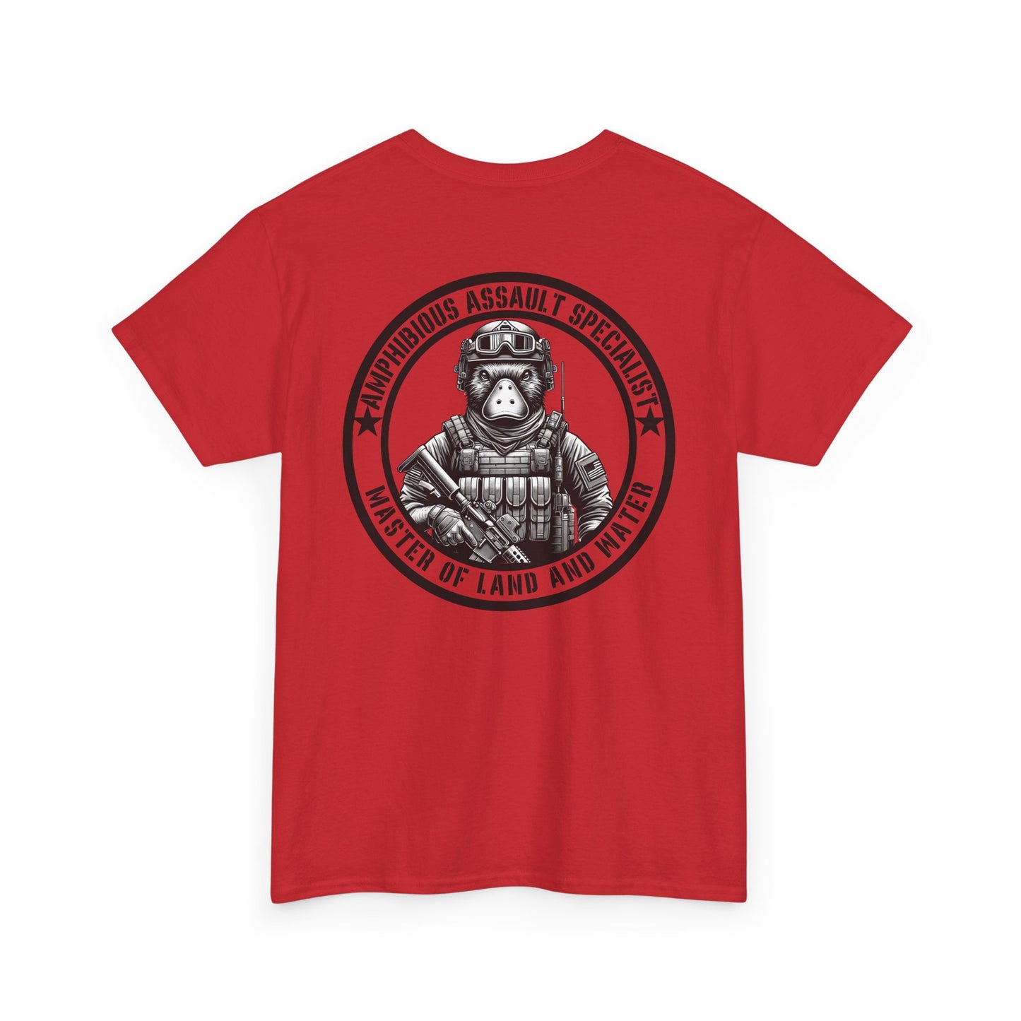 Tactical Platypus Shirt | Amphibious Assault Specialist Tee Funny Military-Inspired Patriotic Gift Humor Platypus Lover Master of Land Water