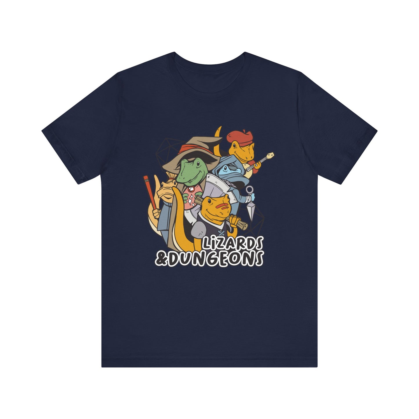 Dungeons and Lizards Shirt | D&D Parody Game Tee for Lizard Lovers | Roleplaying Fantasy Game | Nerdy Gift Ideas Gamers Funny Lizard Shirt