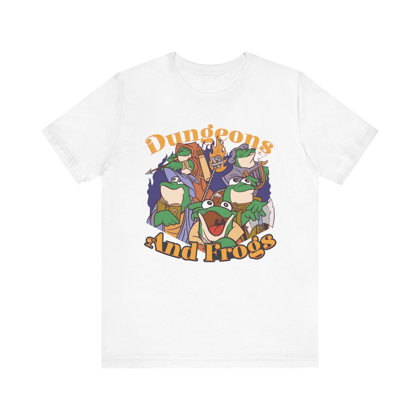 Dungeons and Frogs Shirt | D&D Parody Game Tee for Frog Lovers | Roleplaying Fantasy Game | Nerdy Gift Ideas for Gamers Funny Frog Shirt