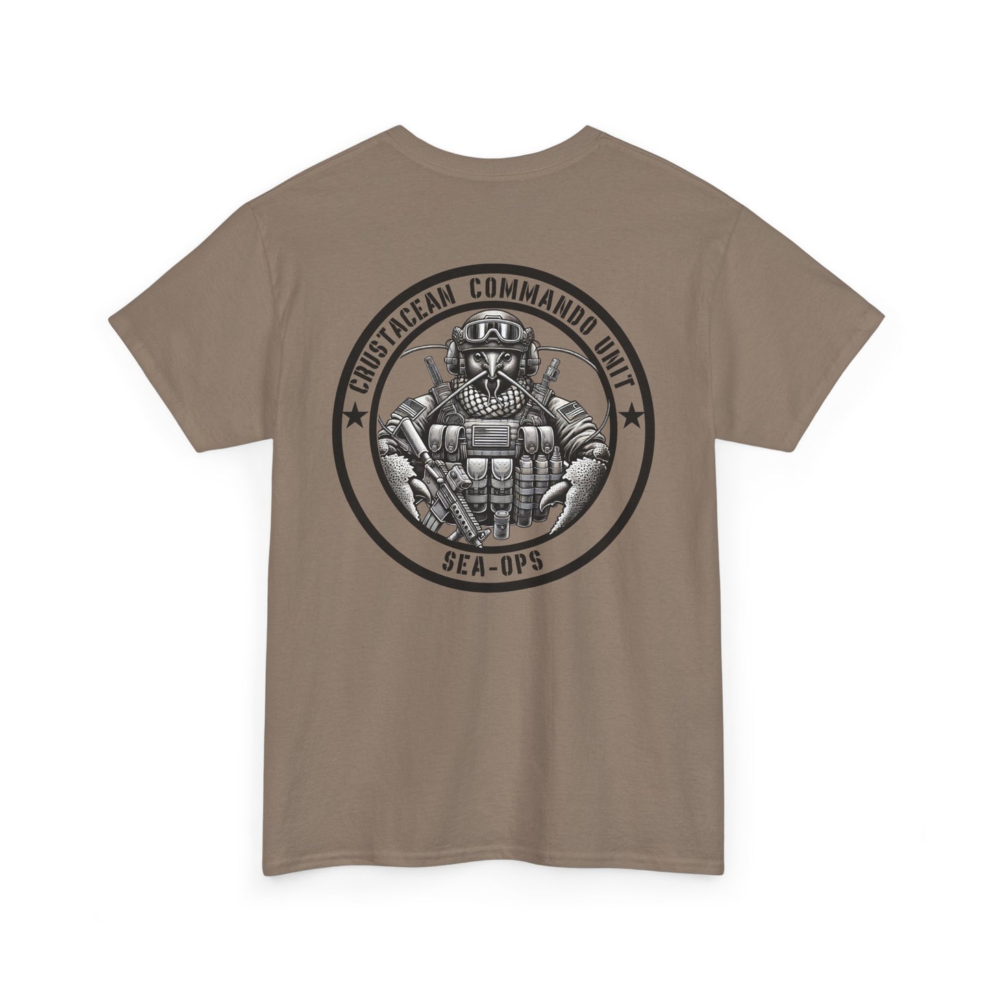 Crustacean Commando Unit Shirt | Tactical Lobster Tee | Funny Military-Inspired Lobster Shirt Patriotic Humor Graphic Seafood Tactical Fans