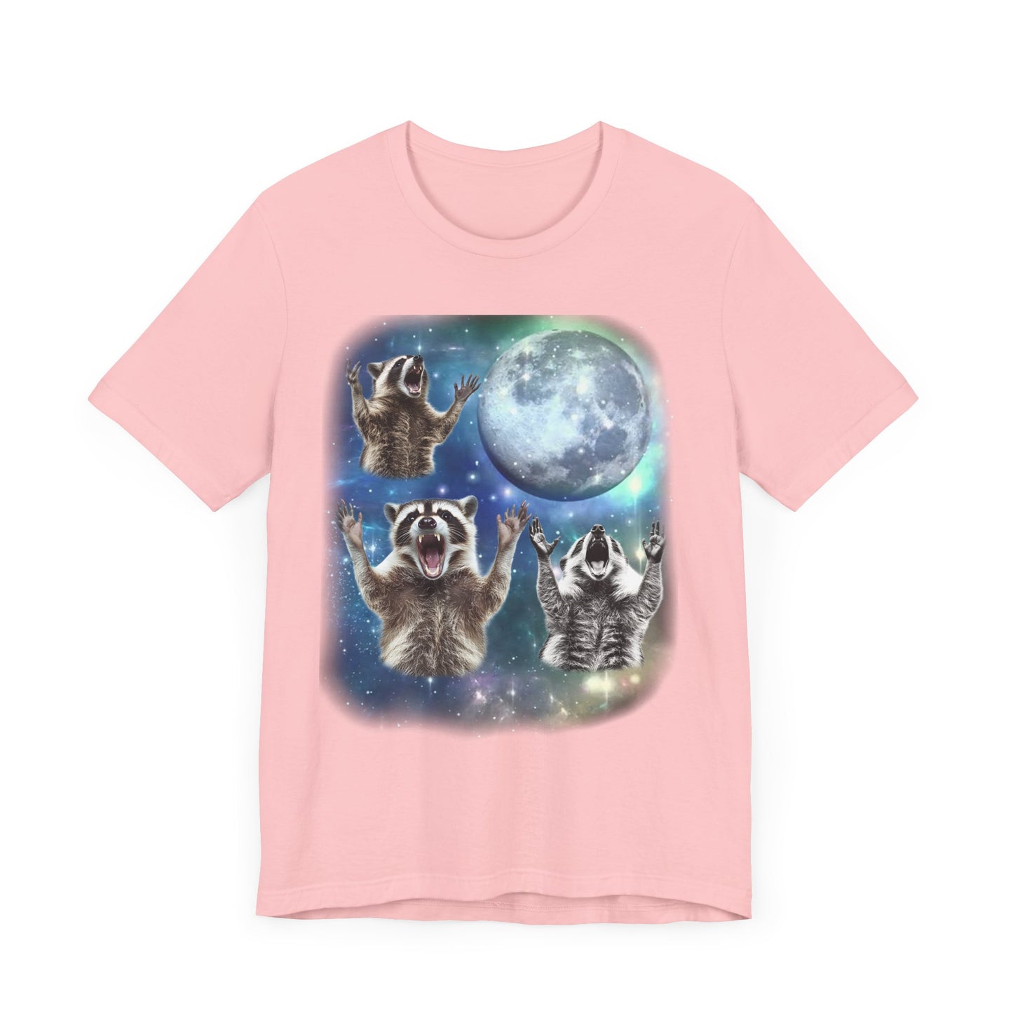 Raccoon Howling at the Moon Shirt | Vintage 90s Inspired Trash Panda Tee | Funny Raccoon Gift | Retro Animal Vibes | Humorous Raccoon Design