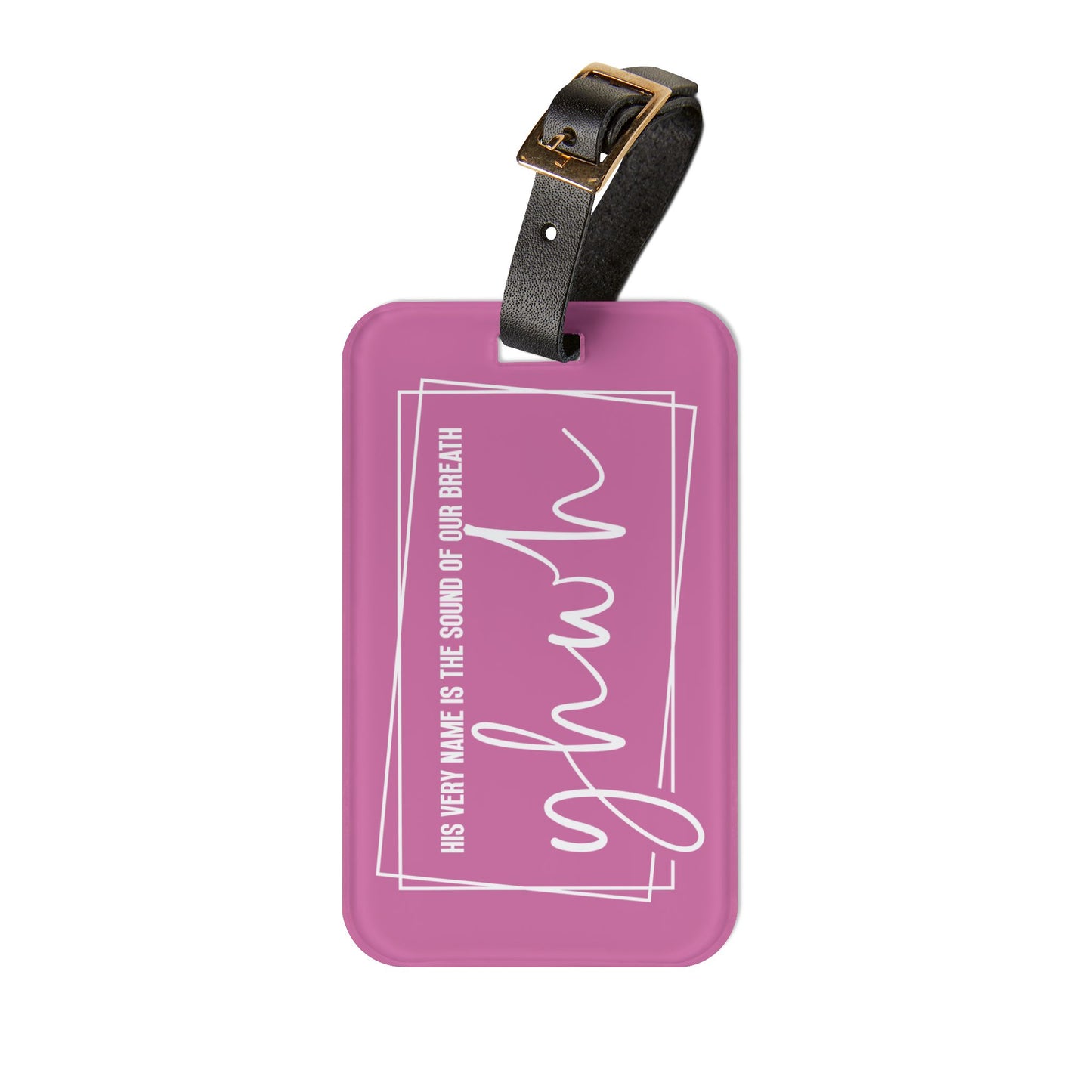 His Name YHWH Luggage Tag Trendy Christian Faith-Based Travel Accessory Perfect Believer Gift Unique Jesus Name Suitcase ID Badge Gift