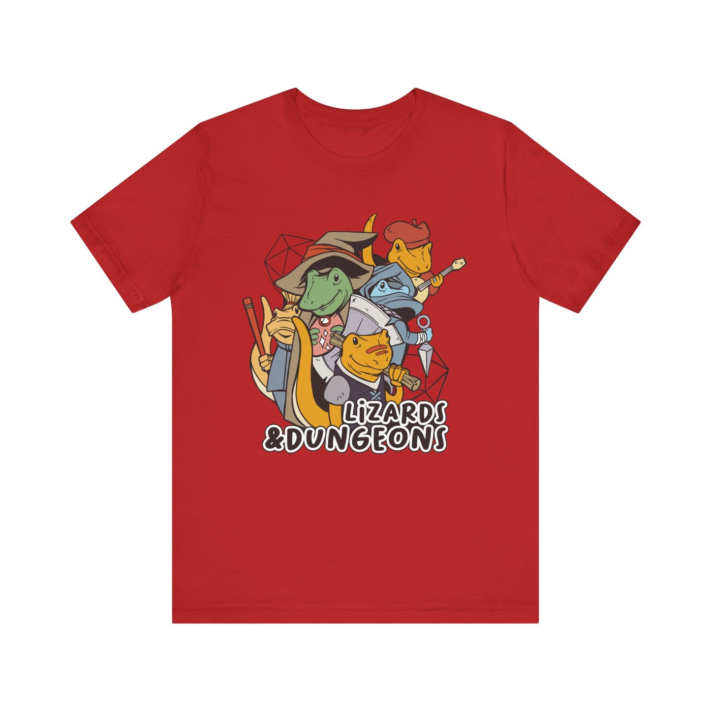 Dungeons and Lizards Shirt | D&D Parody Game Tee for Lizard Lovers | Roleplaying Fantasy Game | Nerdy Gift Ideas Gamers Funny Lizard Shirt