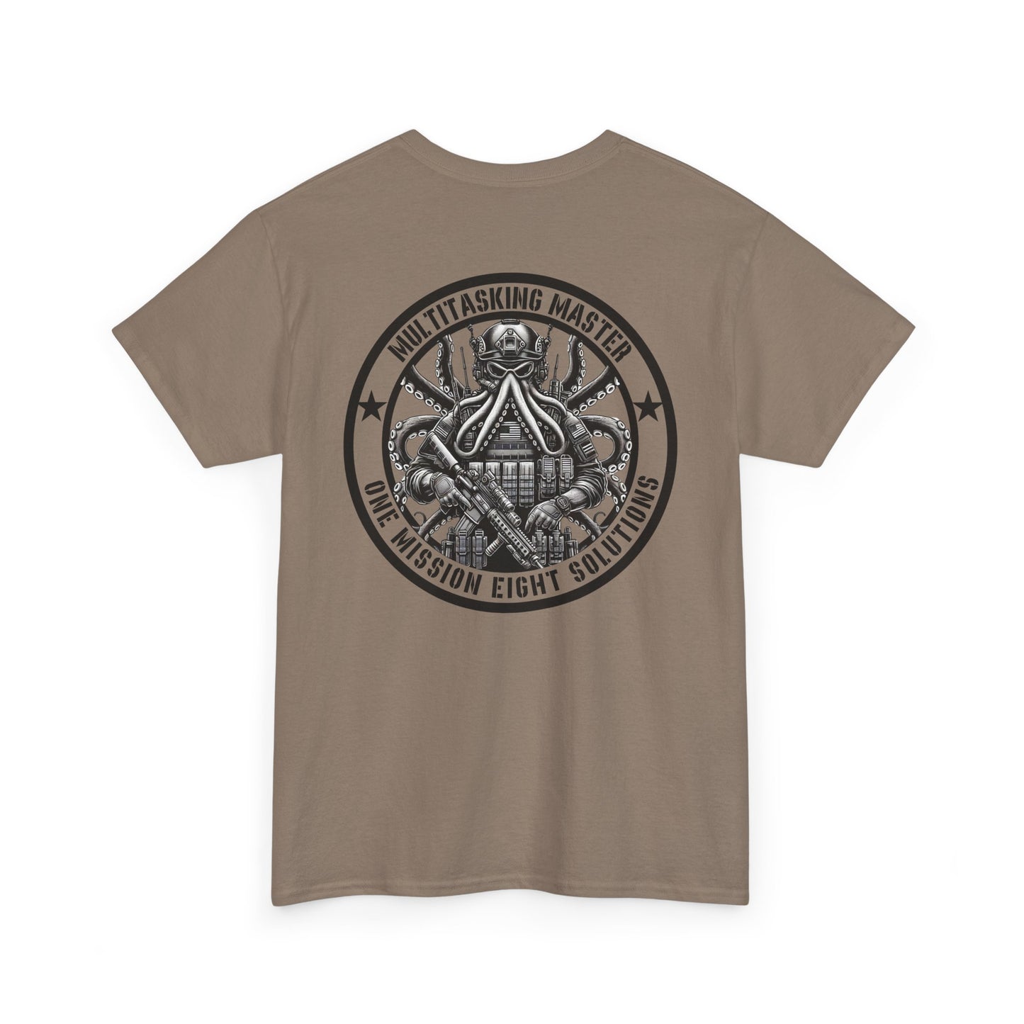Tactical Octopus Shirt | Multitasking Master Tee | Funny Military-Inspired Octopus Gift Patriotic Tentacle Humor One Mission Eight Solutions
