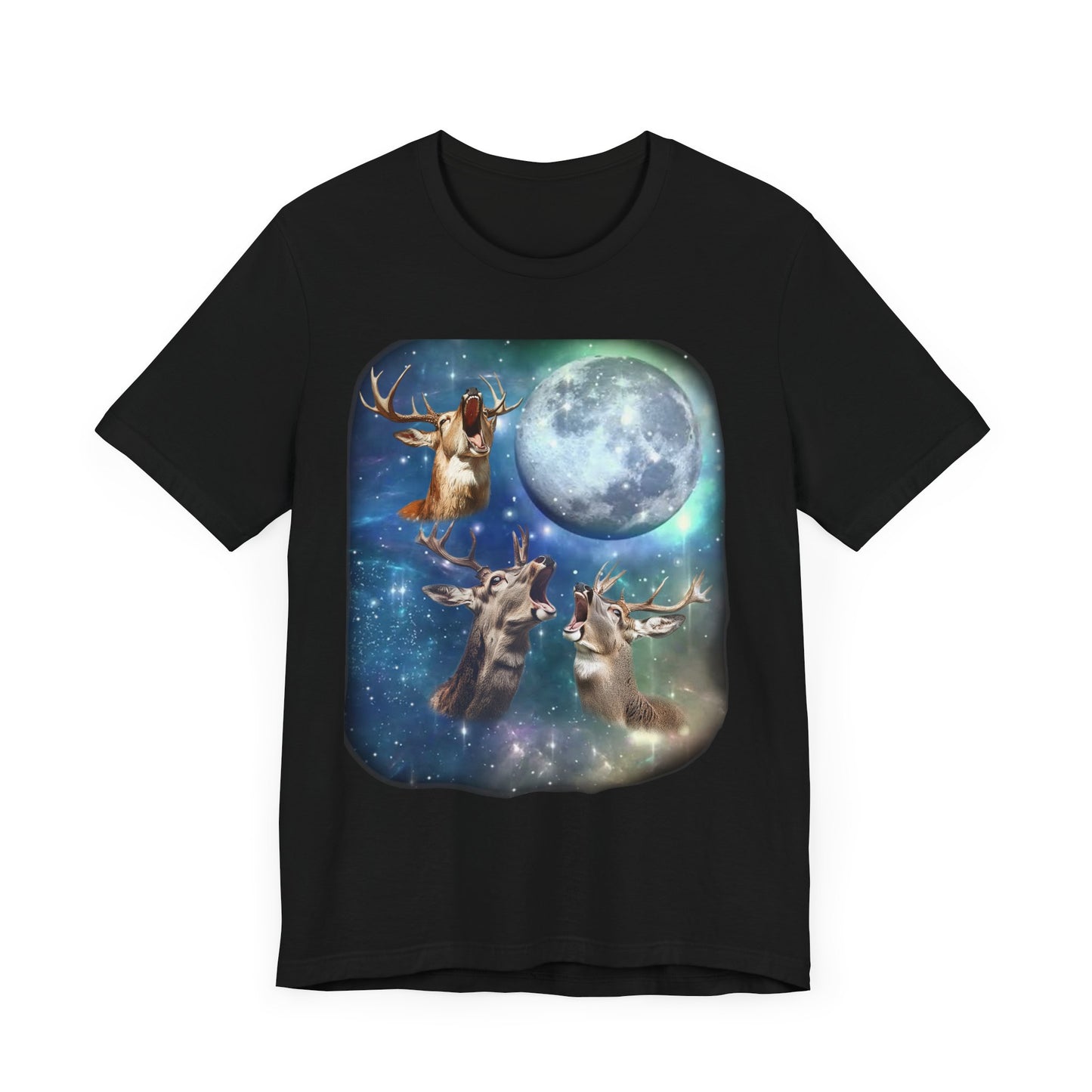 Wild Deer Howling at the Moon Shirt | Vintage 90s Inspired Deer Tee | Nature Lover Gift | Retro Wildlife Vibes | Funny Deer Humor