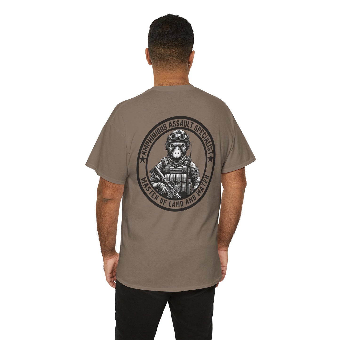 Tactical Platypus Shirt | Amphibious Assault Specialist Tee Funny Military-Inspired Patriotic Gift Humor Platypus Lover Master of Land Water